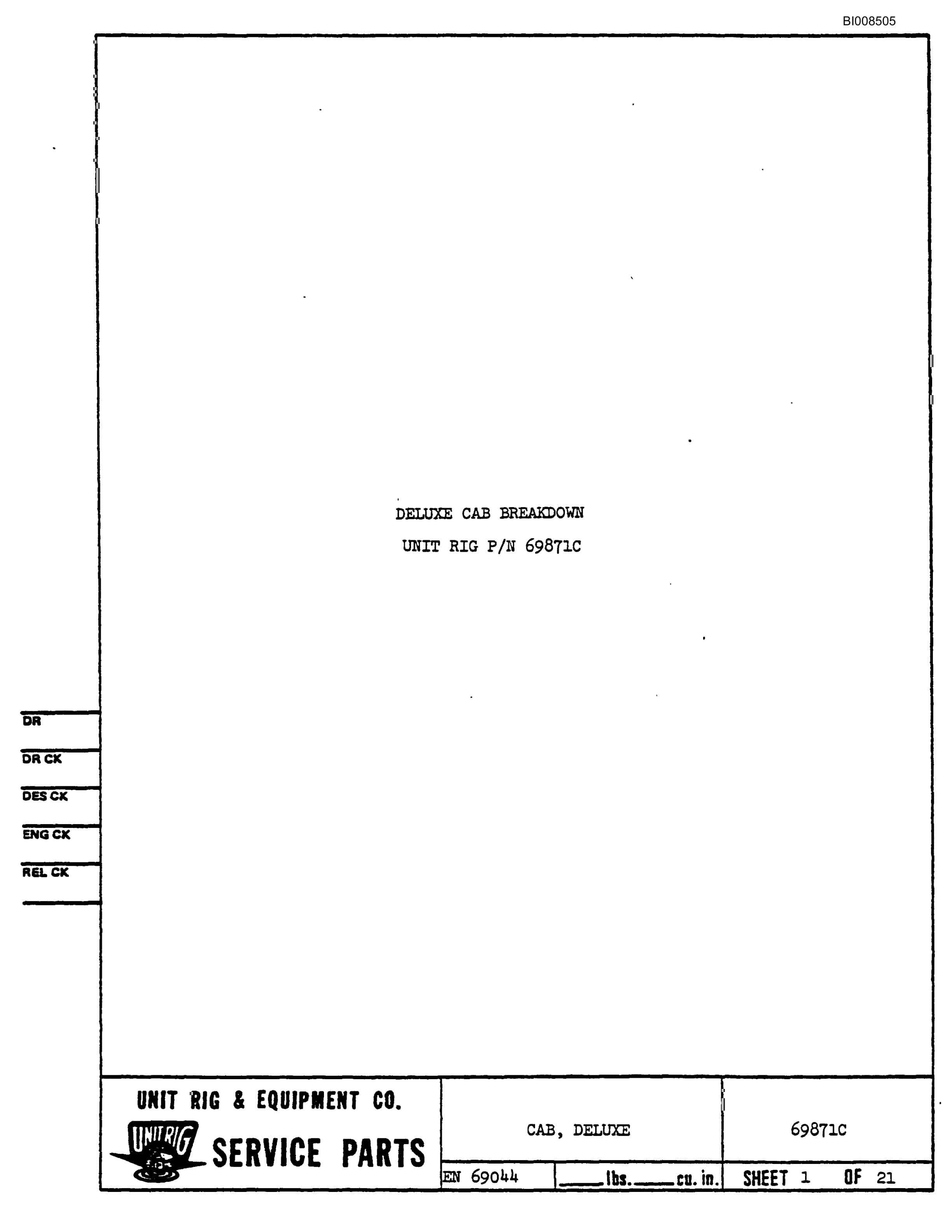 Bucyrus M-120 Assembly Parts Catalog BI008505-4
