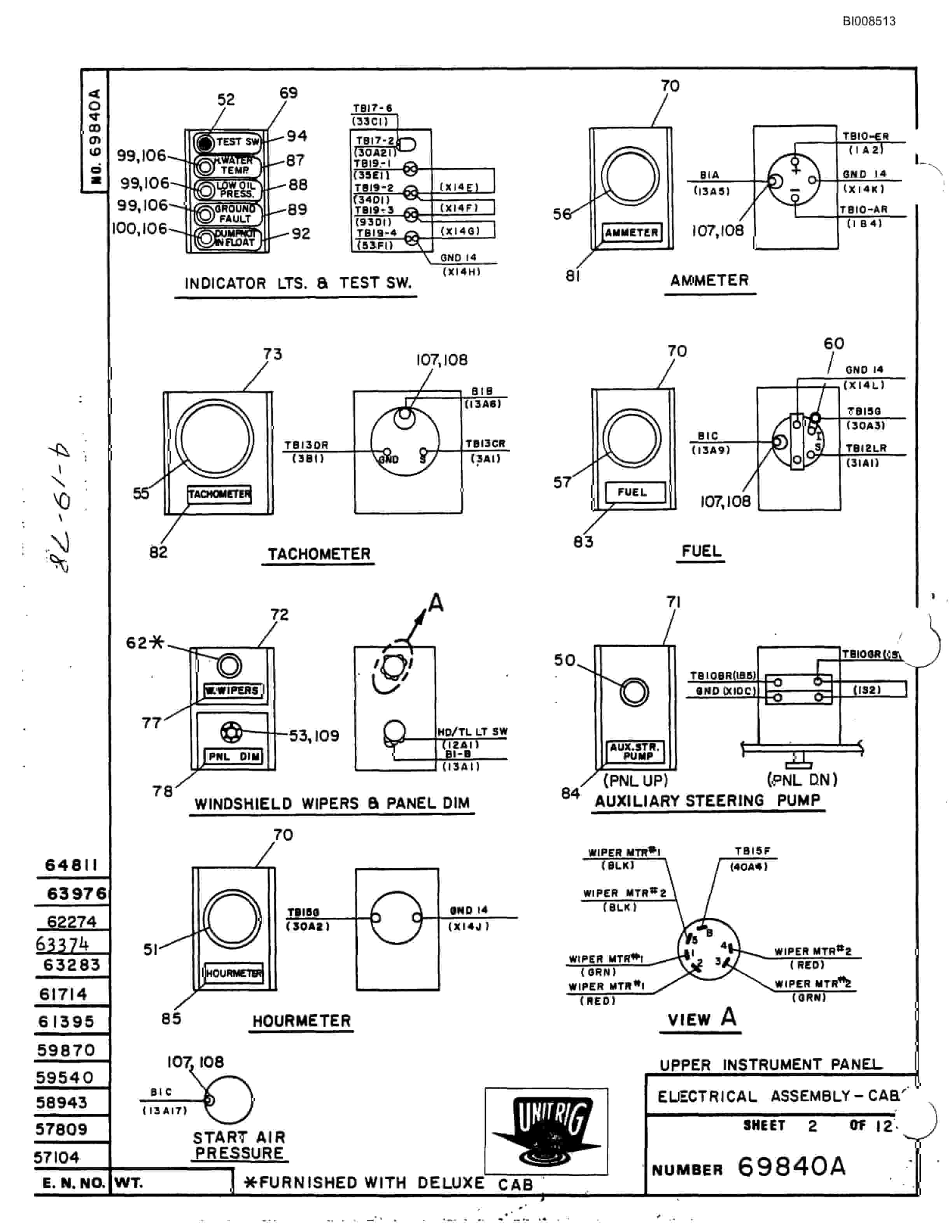 Bucyrus M-120 Assembly Parts Catalog BI008513-2