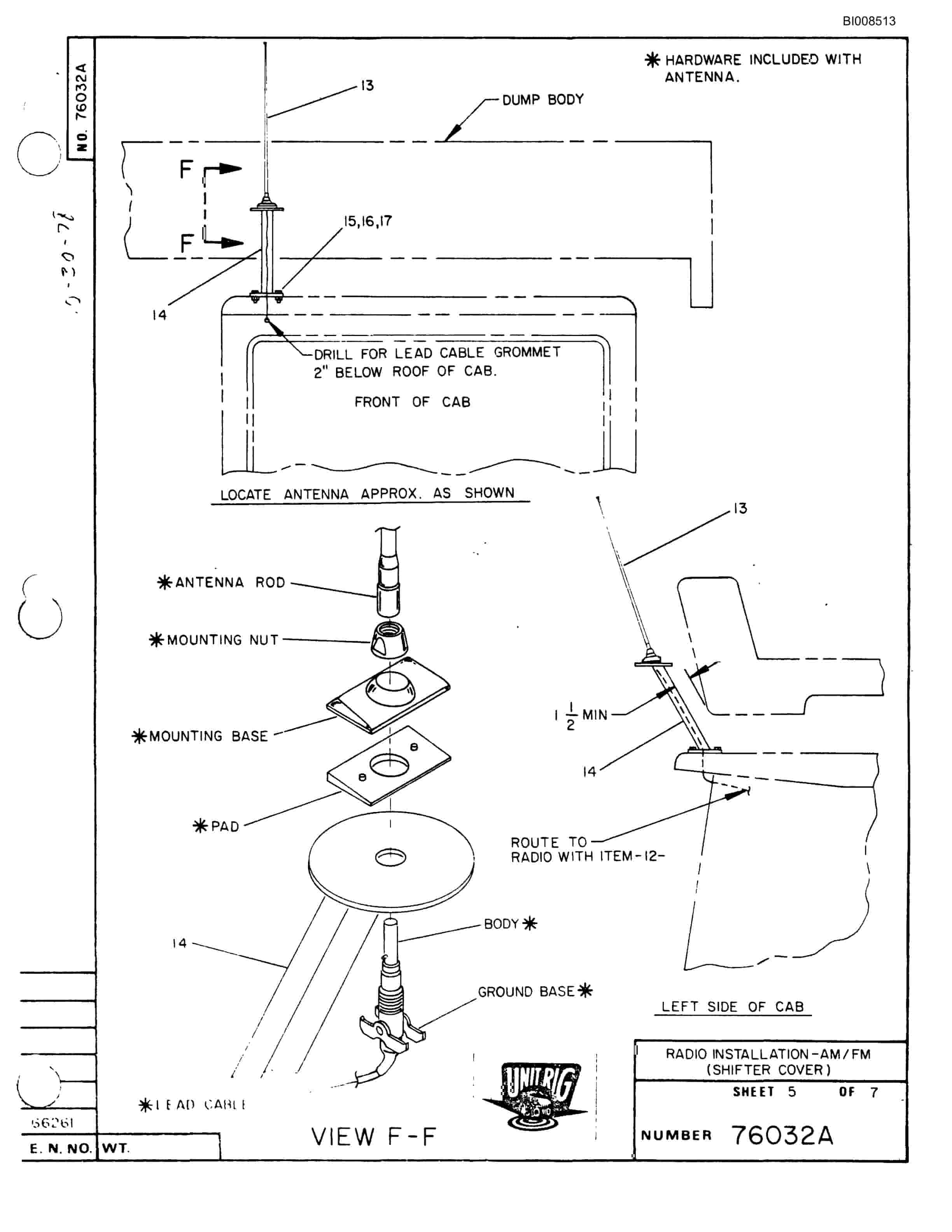 Bucyrus M-120 Assembly Parts Catalog BI008513-3