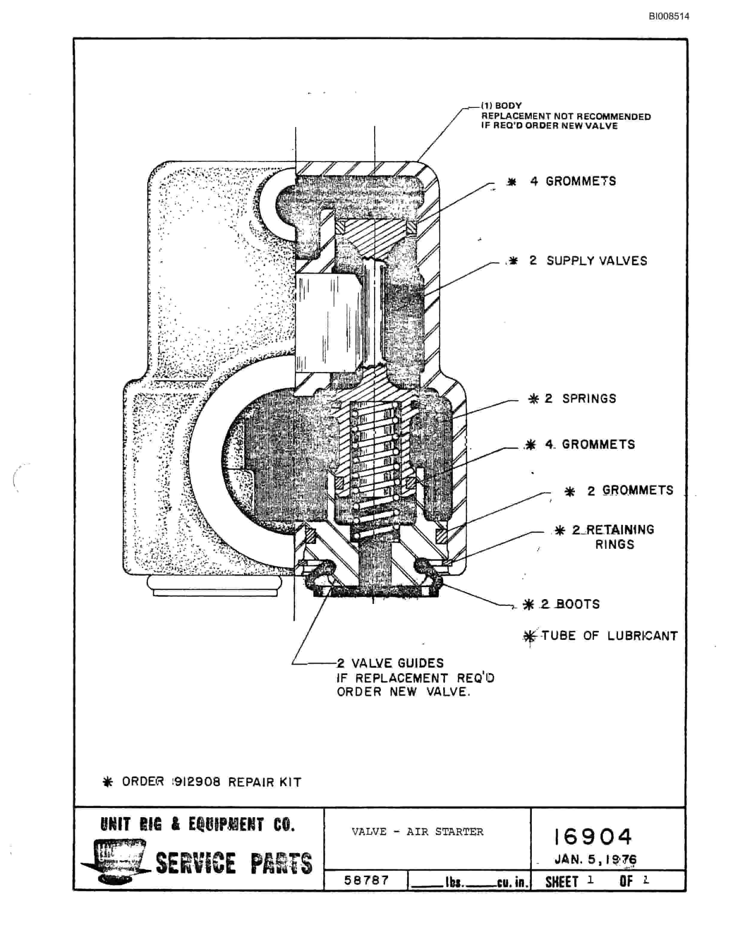 Bucyrus M-120 Assembly Parts Catalog BI008514-3