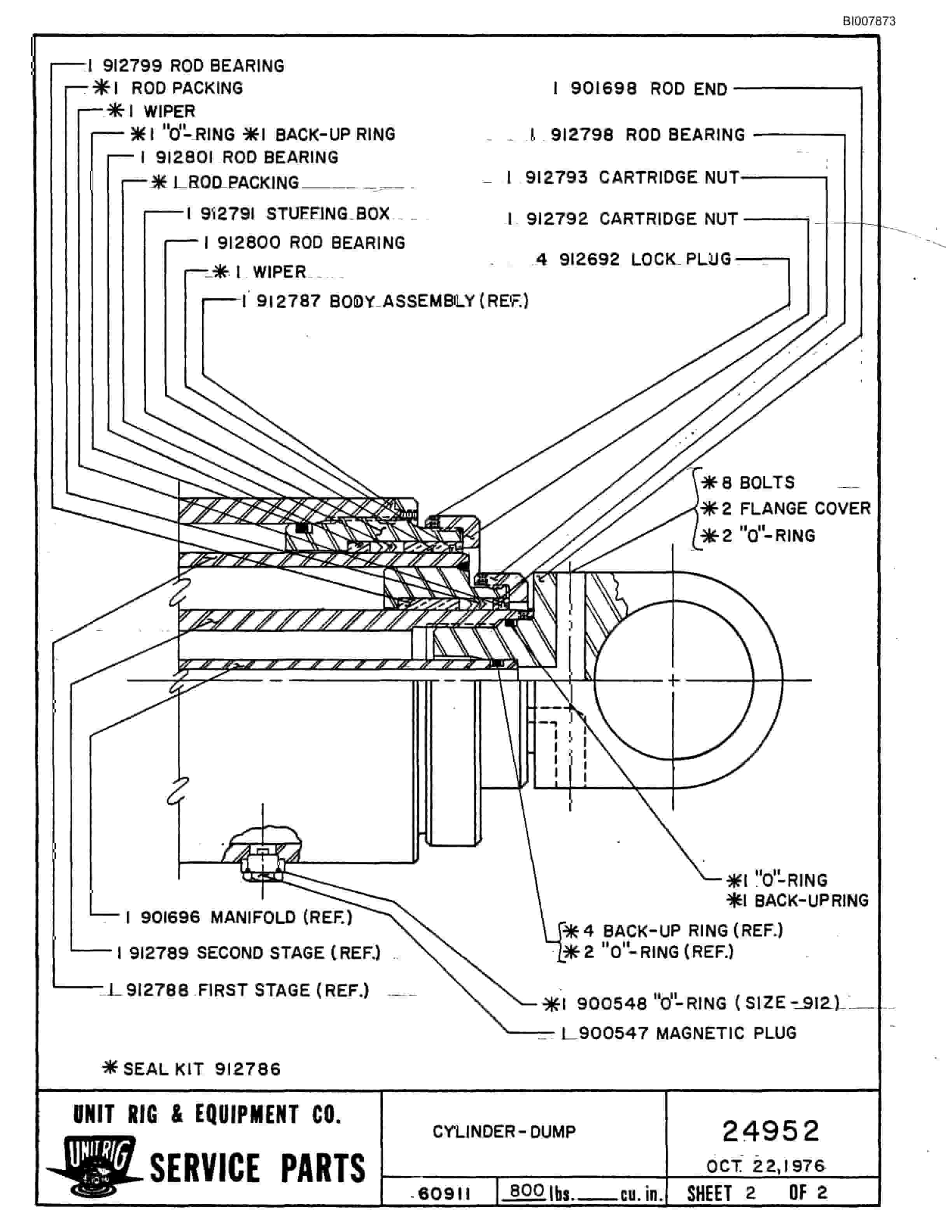 Bucyrus M-120 Illustrated Parts Catalog BI007873-4