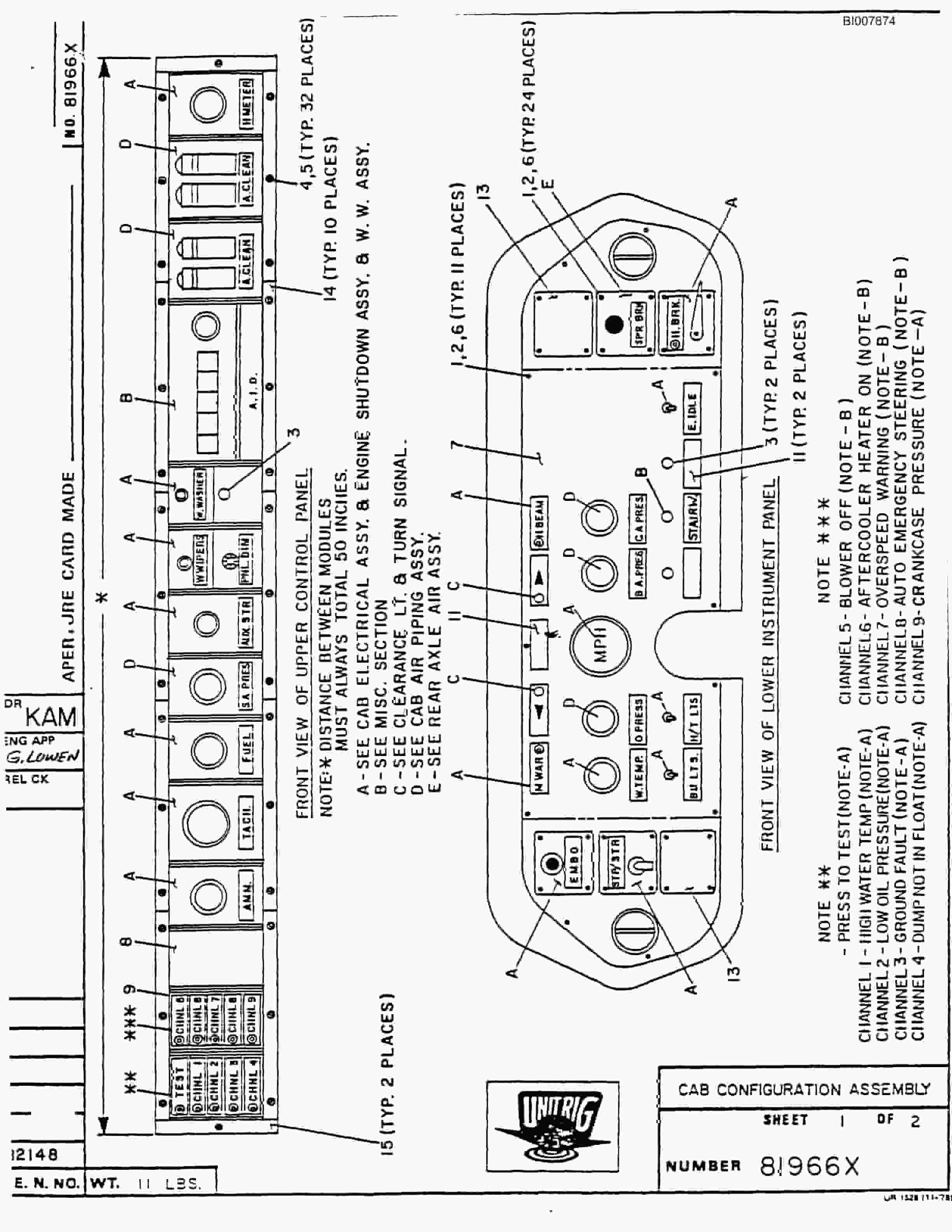 Bucyrus M-120 Illustrated Parts Catalog BI007874-3