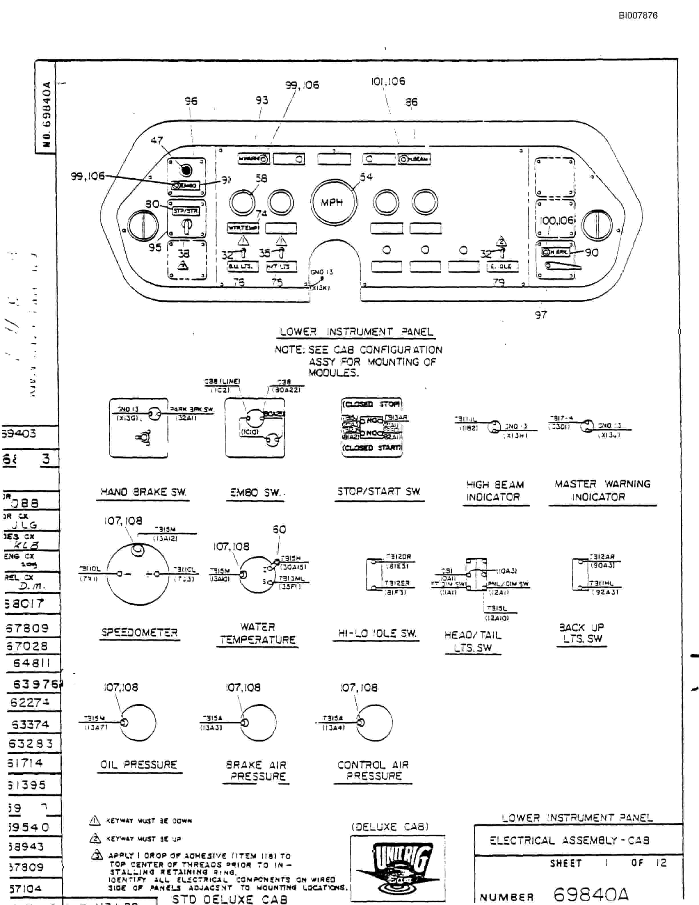 Bucyrus M-120 Illustrated Parts Catalog BI007876-2