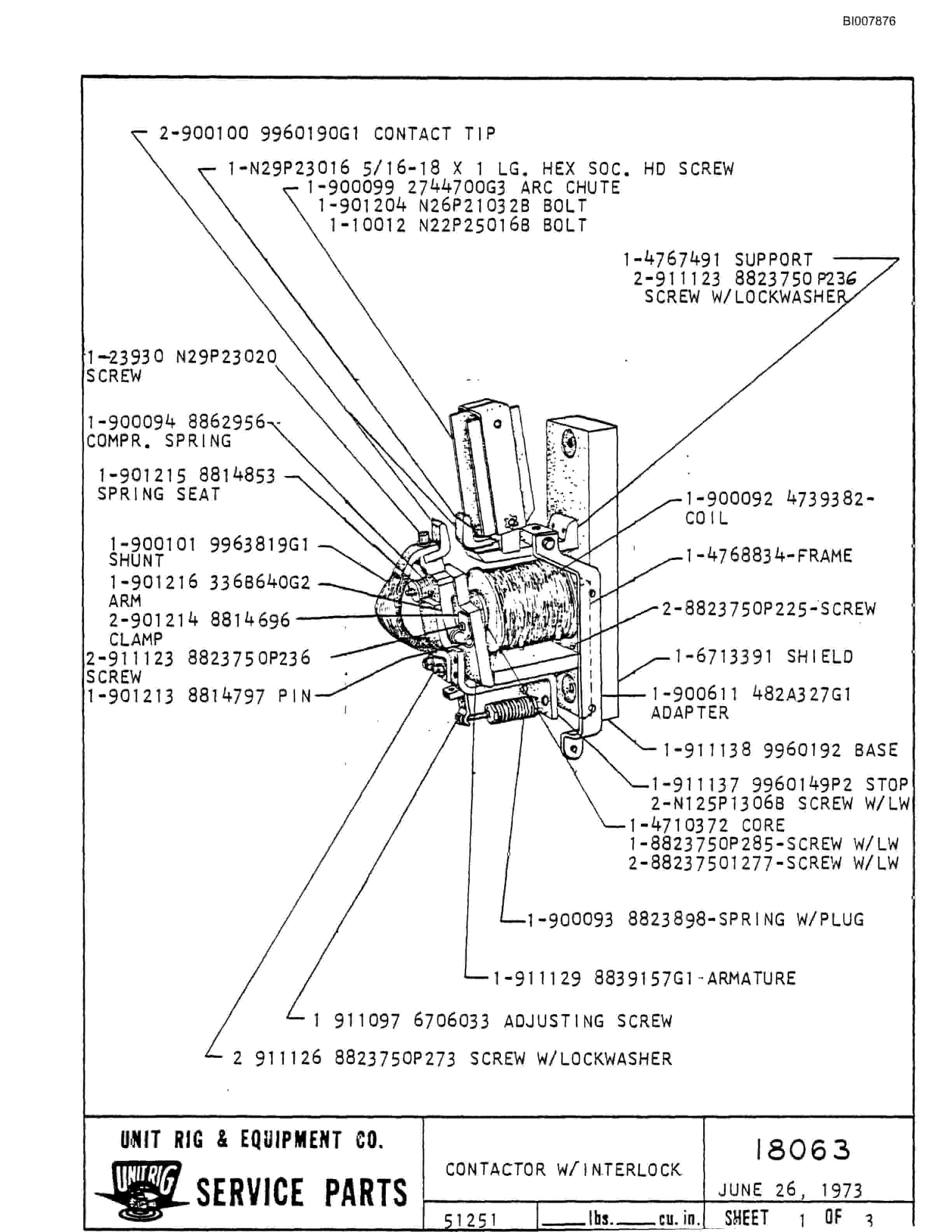 Bucyrus M-120 Illustrated Parts Catalog BI007876-3