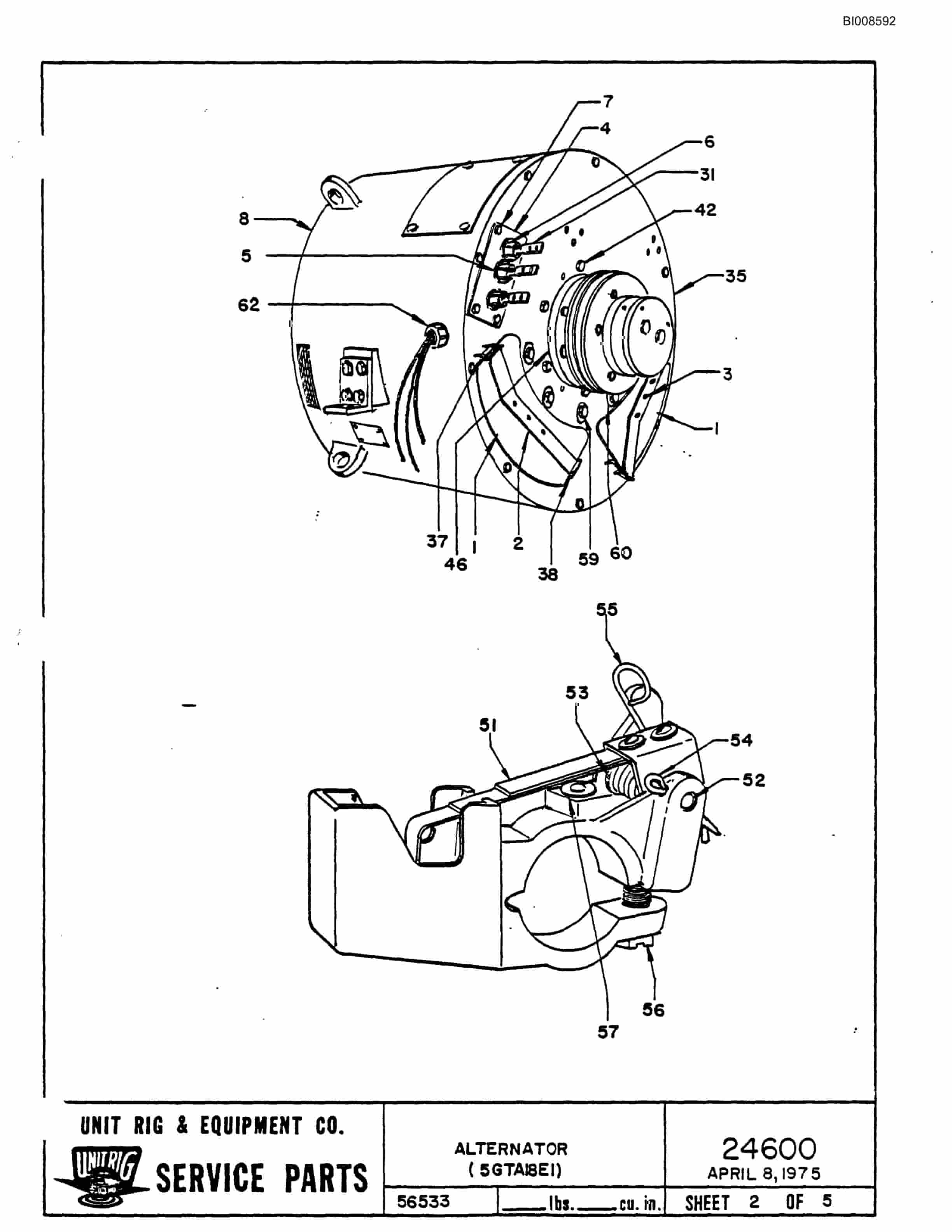 Bucyrus M-120 Illustrated Parts Catalog BI008592-5