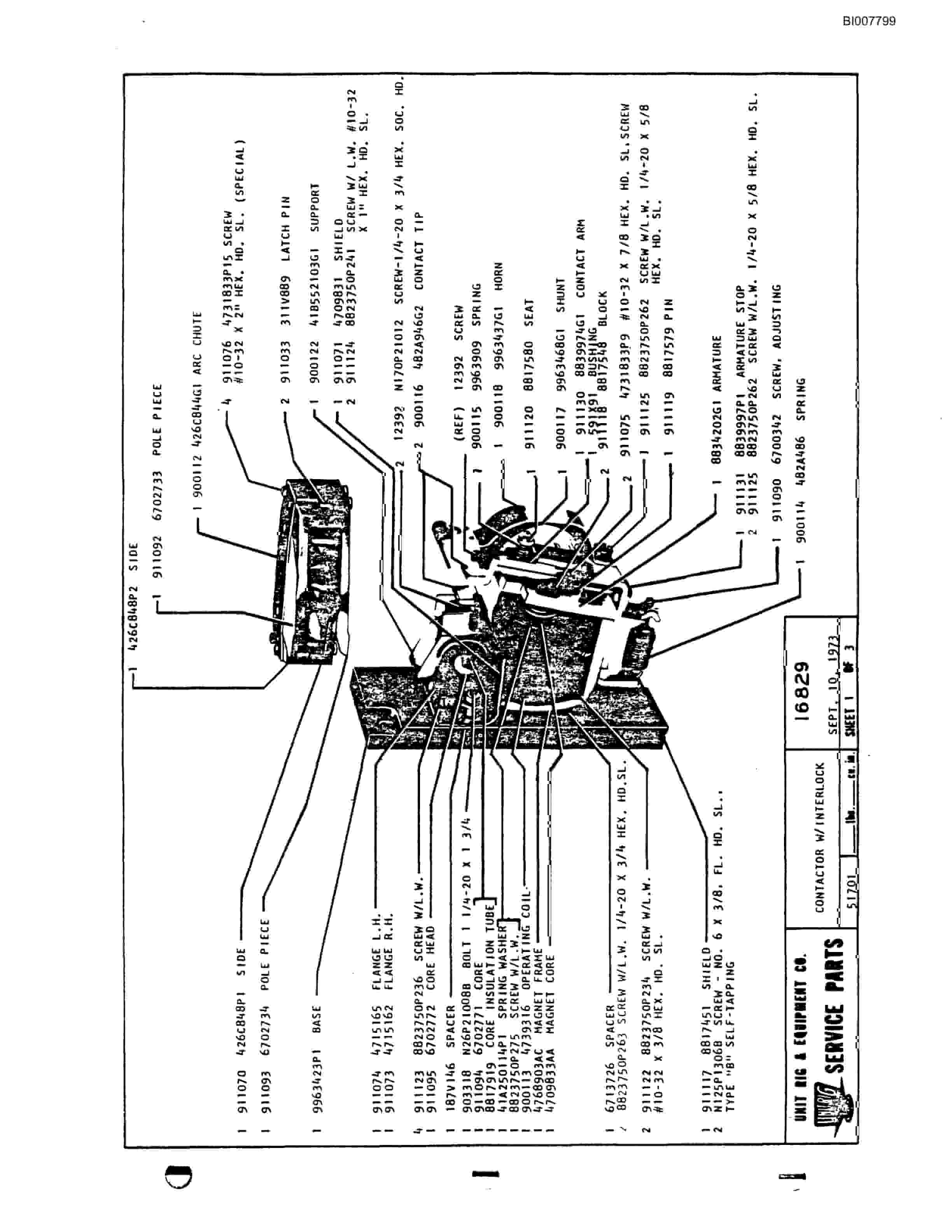 Bucyrus M-120 Parts Catalog BI007799-3