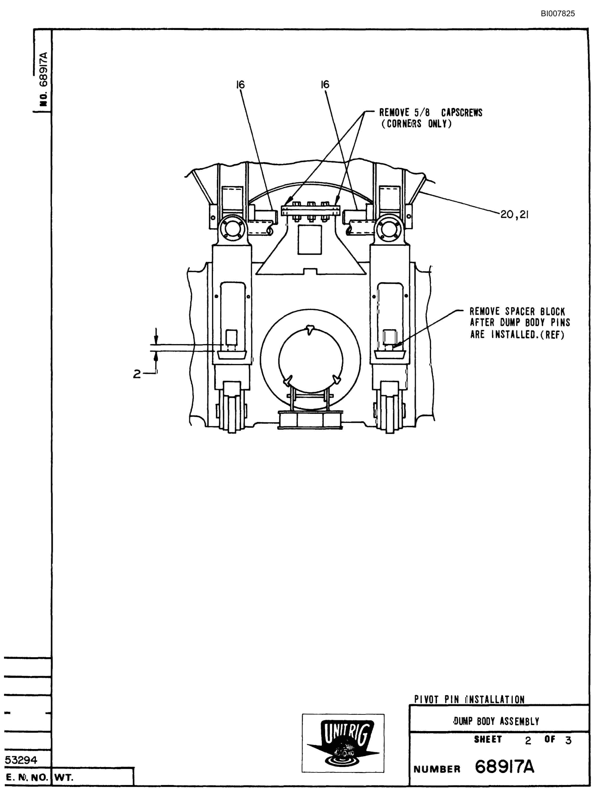 Bucyrus M-120 Parts Catalog BI007825-2