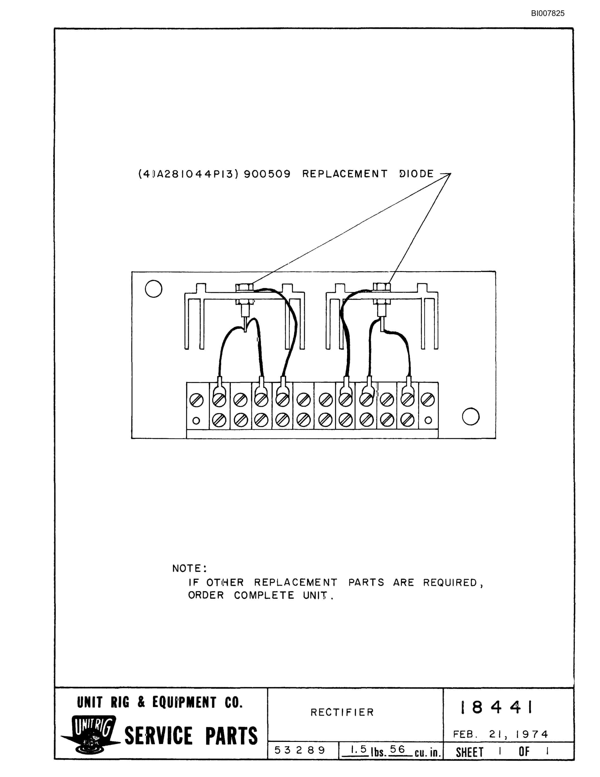 Bucyrus M-120 Parts Catalog BI007825-5