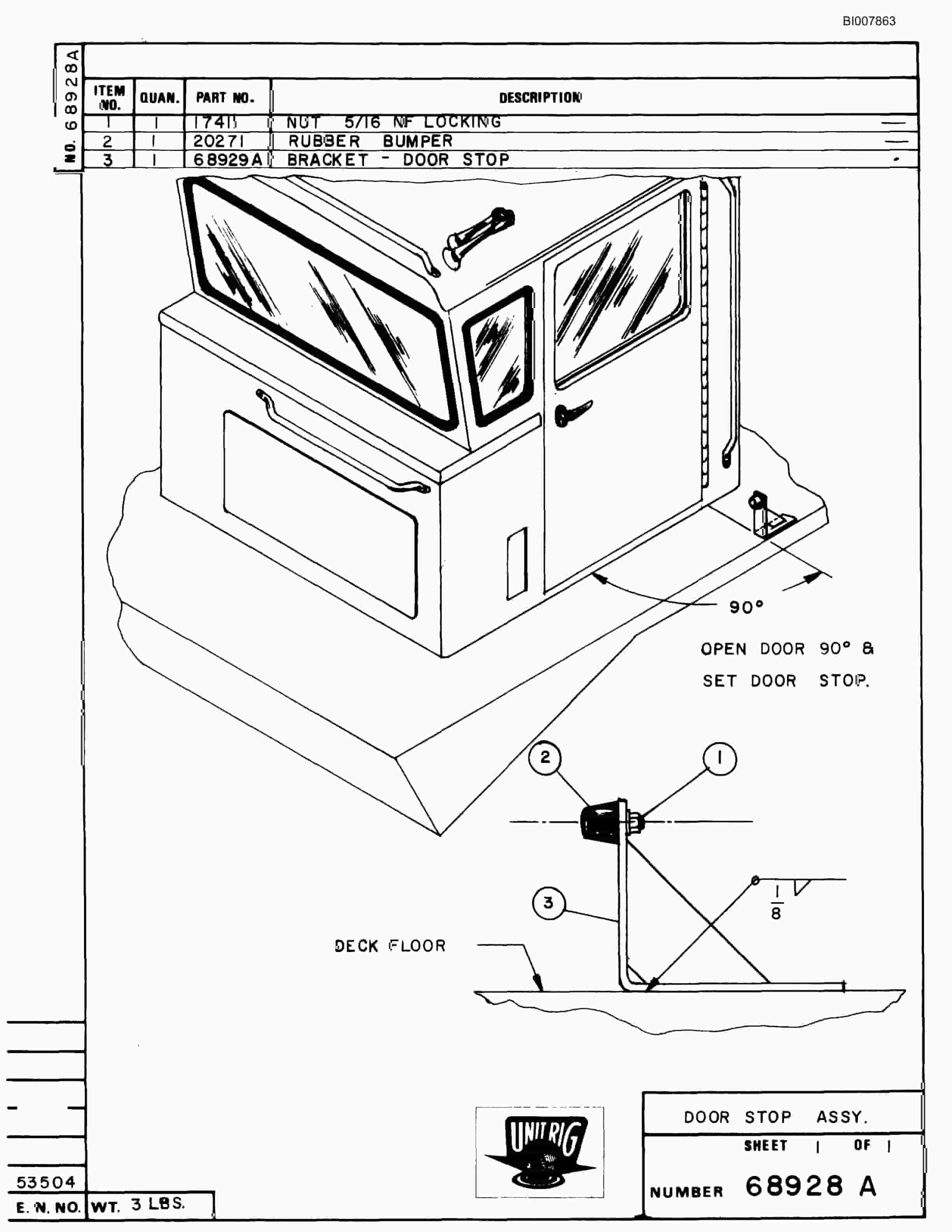Bucyrus M-120 Parts Catalog BI007863-2