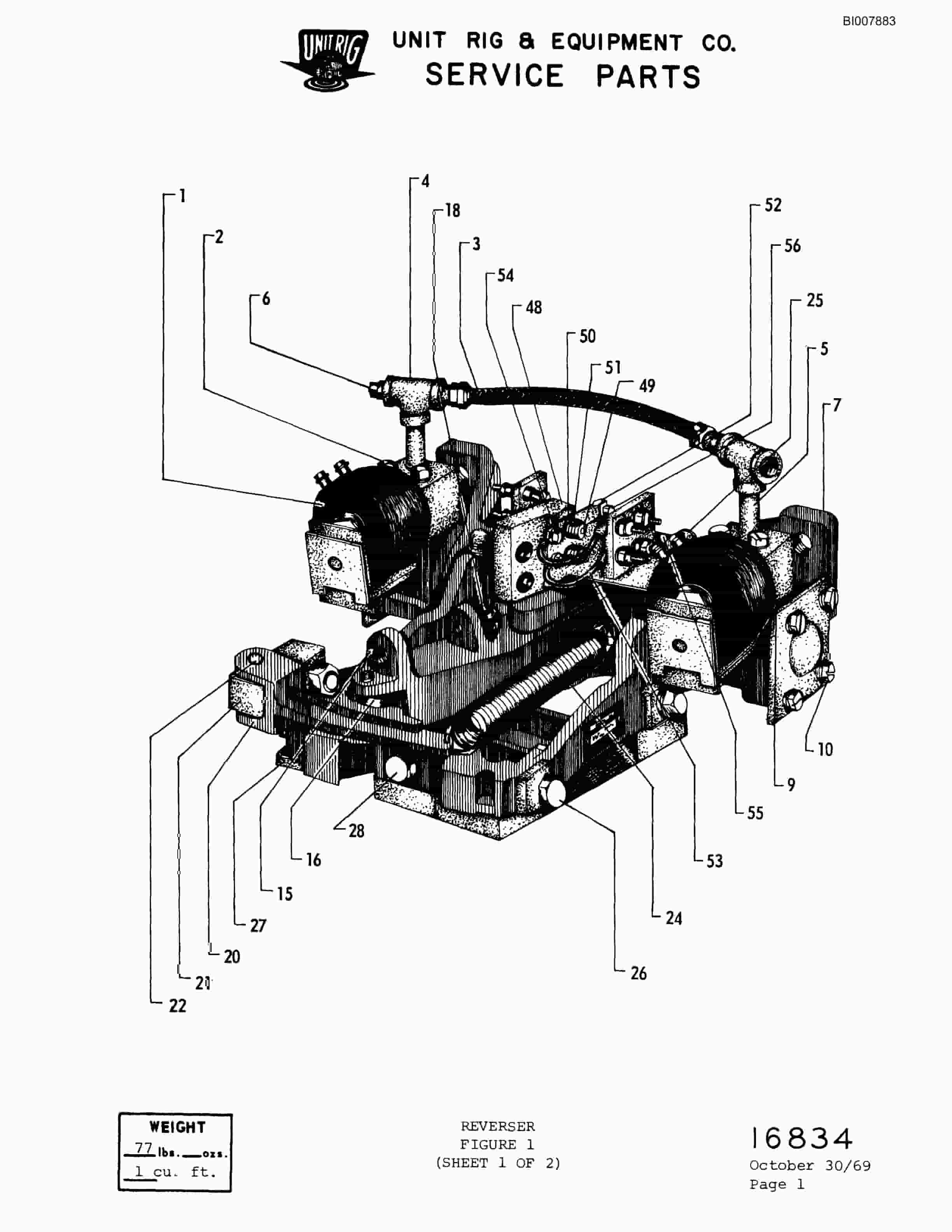 Bucyrus M-120 Parts Catalog BI007883-3