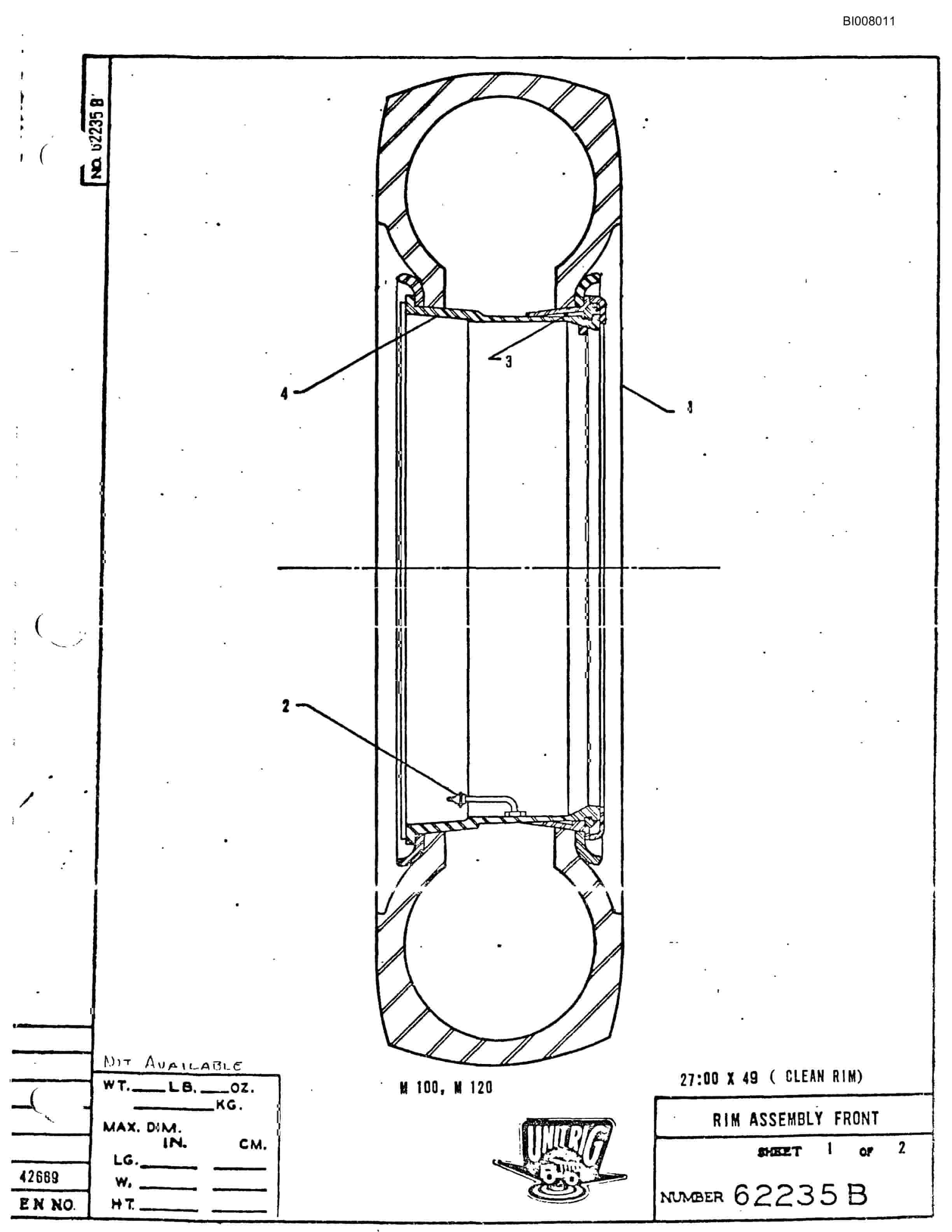 Bucyrus M-120 Parts Catalog BI008011-2
