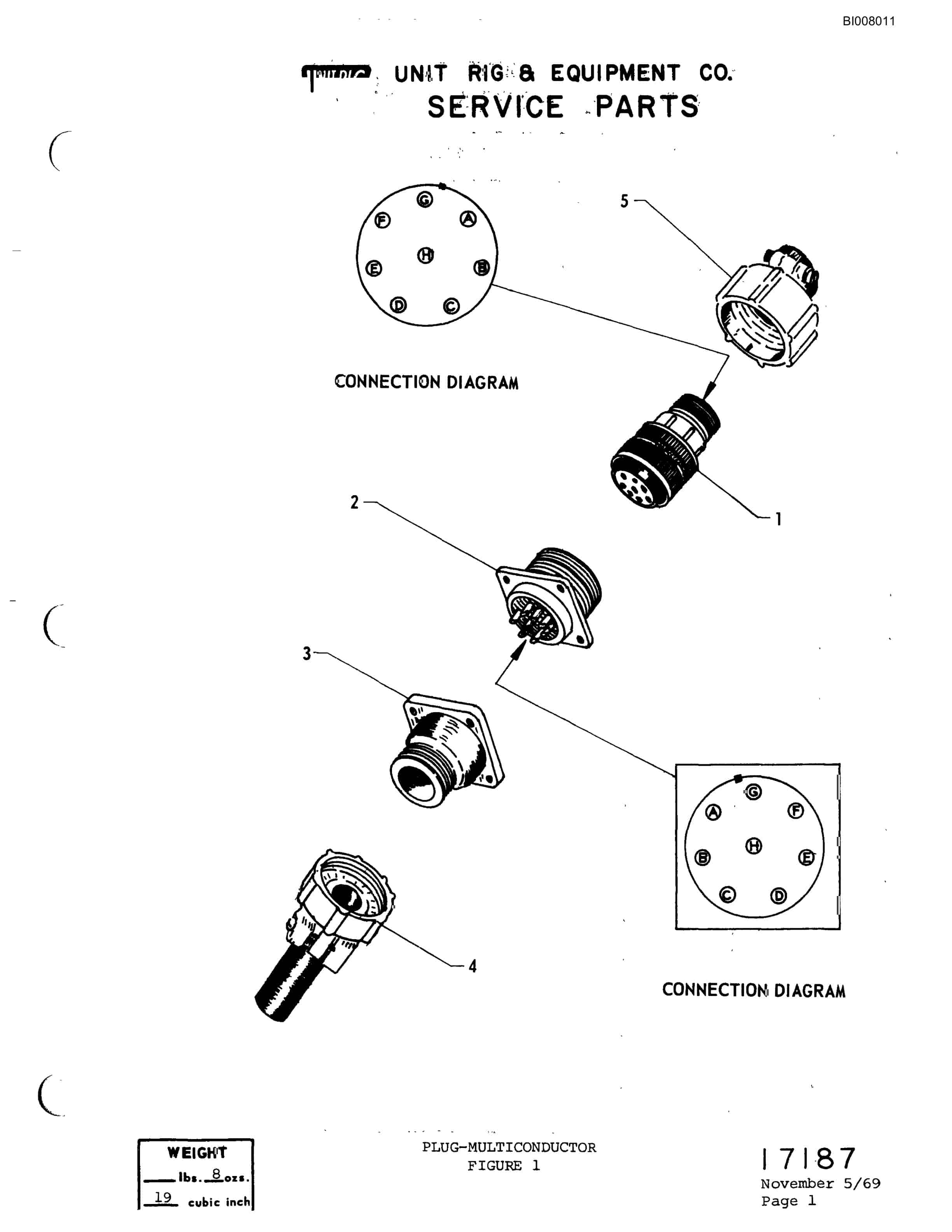 Bucyrus M-120 Parts Catalog BI008011-3