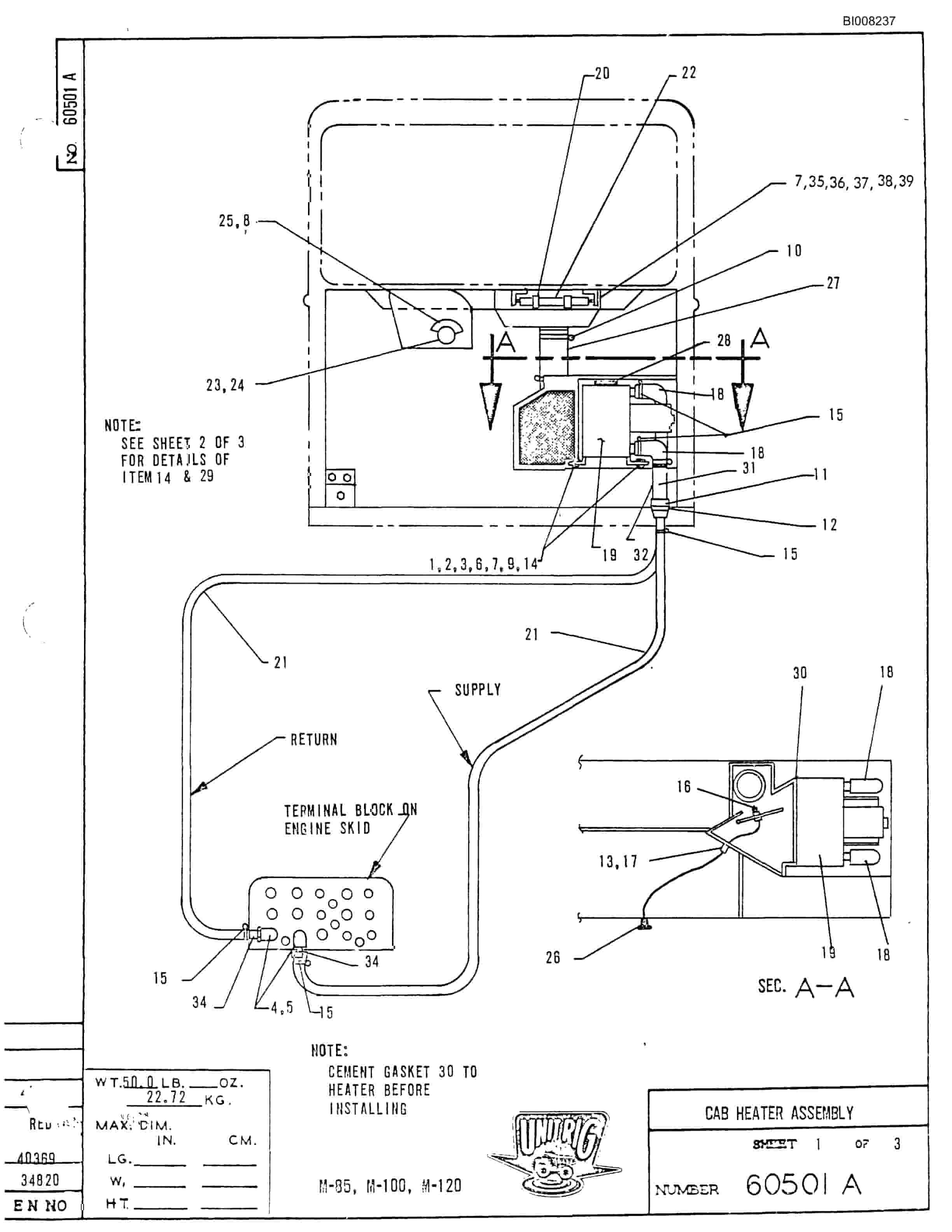 Bucyrus M-120 Parts Catalog BI008237-2