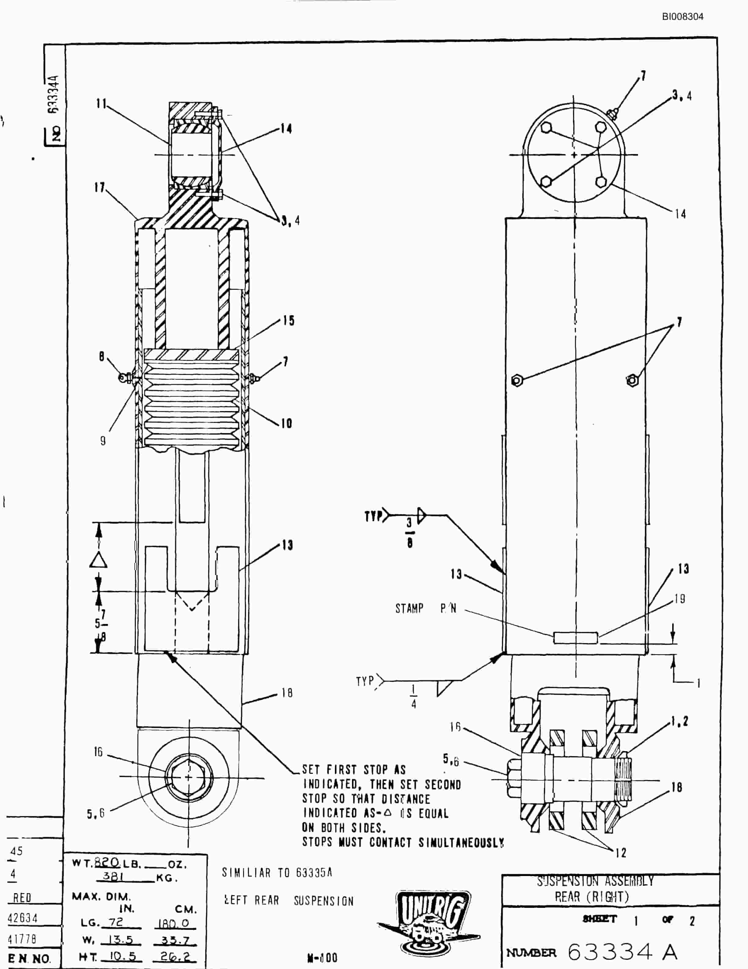 Bucyrus M-120 Parts Catalog BI008304-2