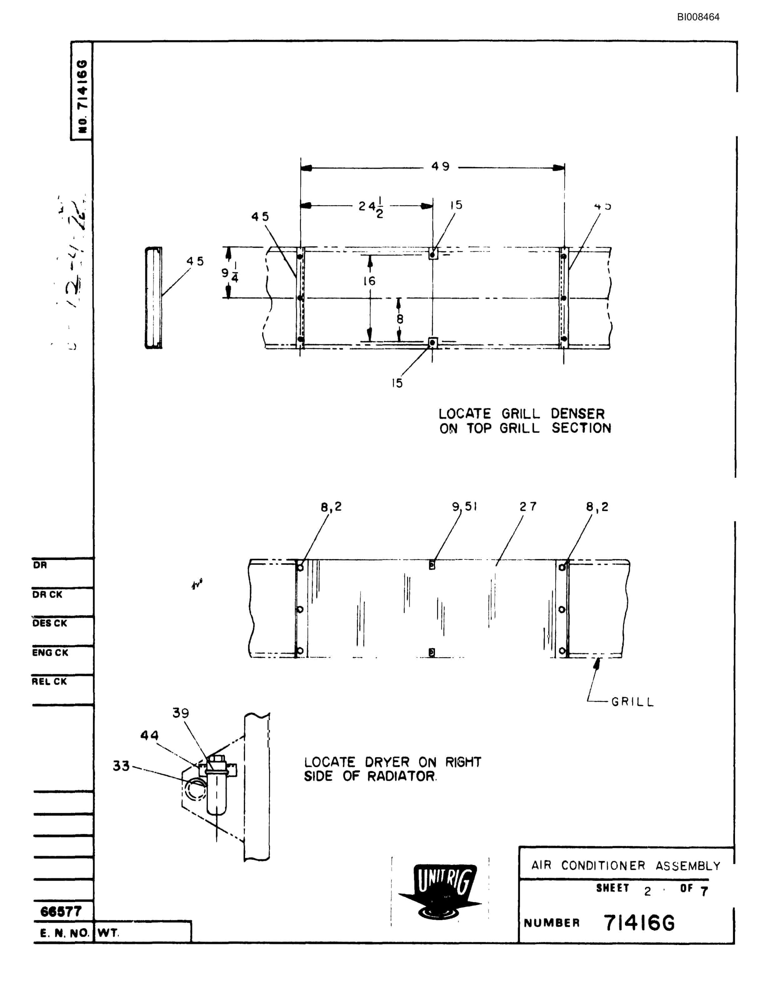 Bucyrus M-120 Parts Catalog BI008464-2