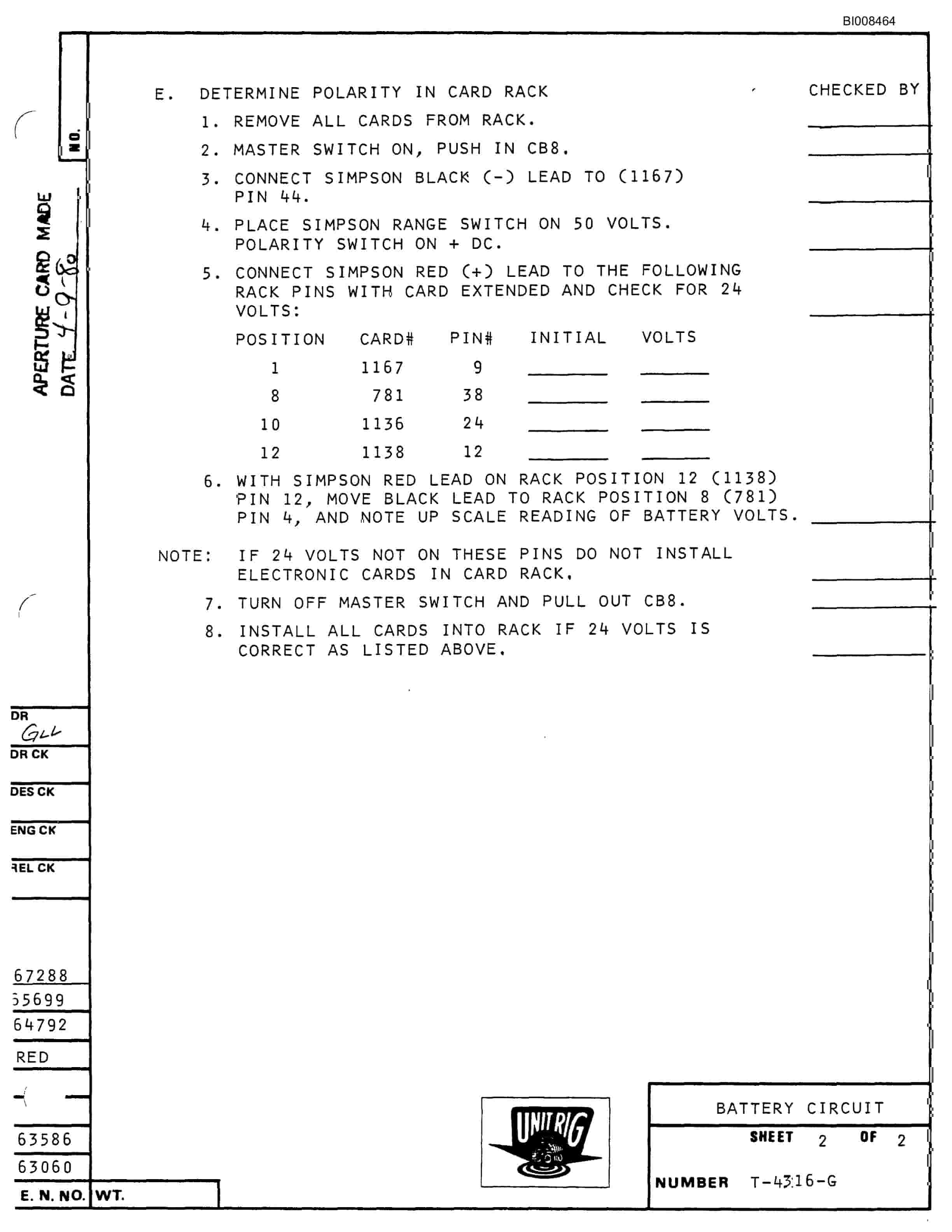 Bucyrus M-120 Parts Catalog BI008464-5