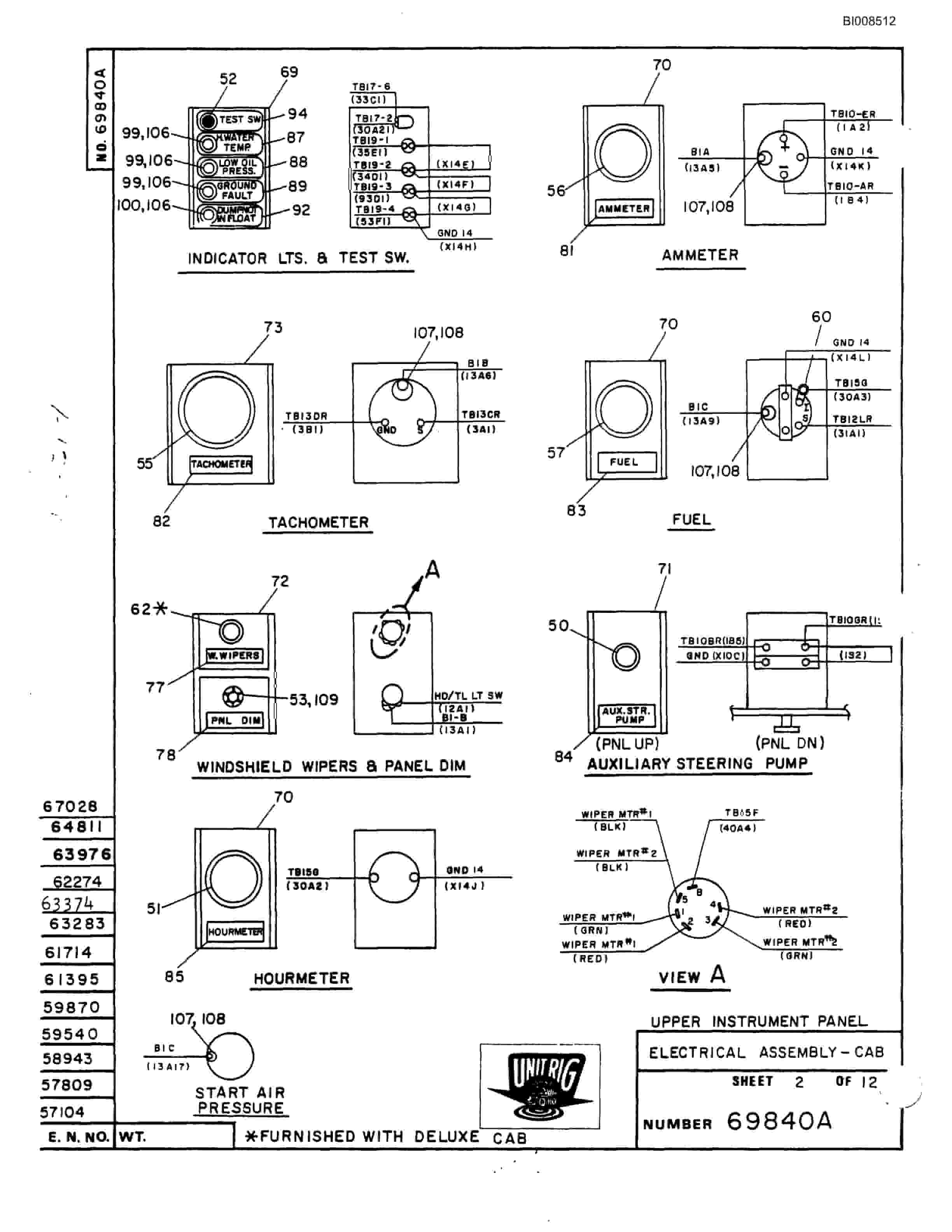 Bucyrus M-120 Parts Catalog BI008512-2