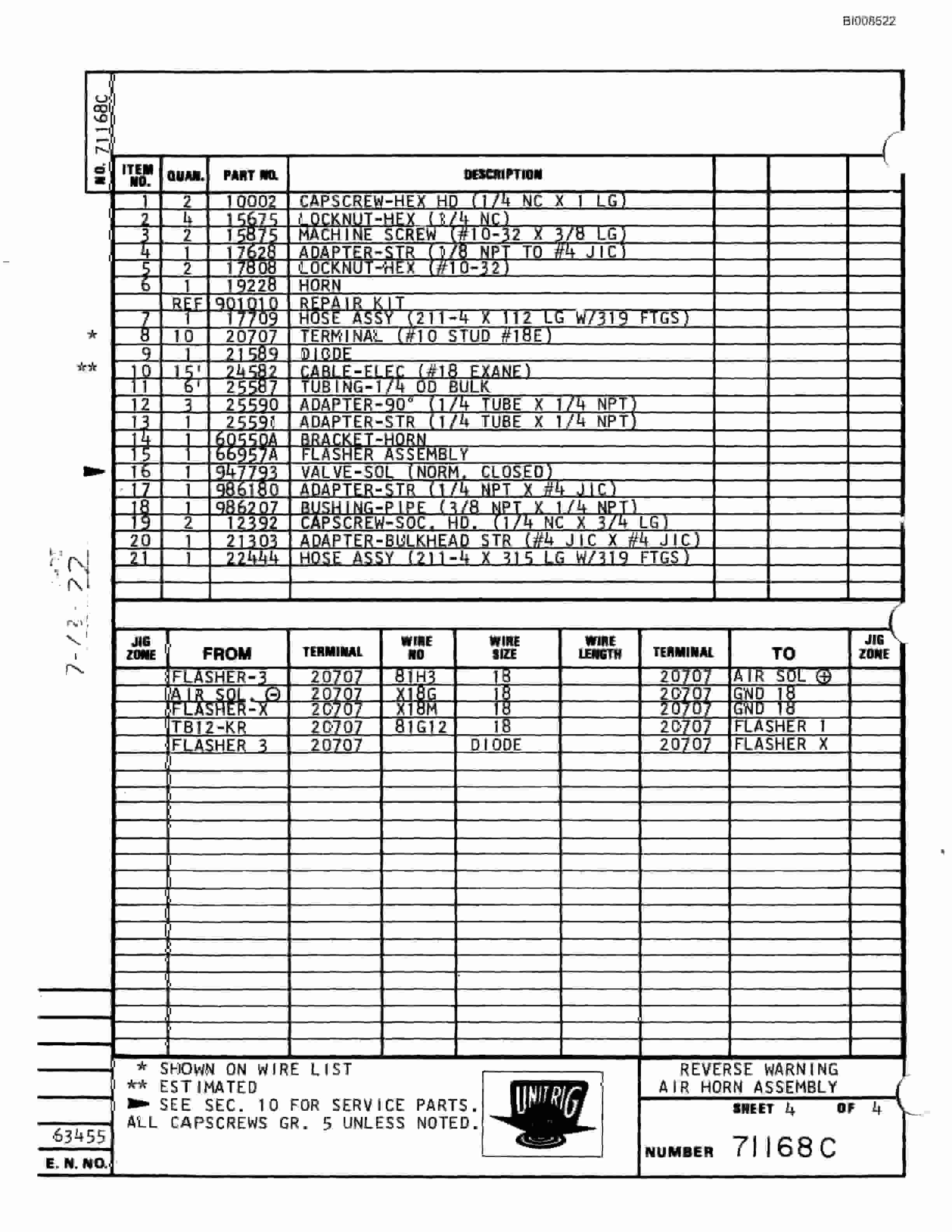 Bucyrus M-120 Parts Catalog BI008522-2