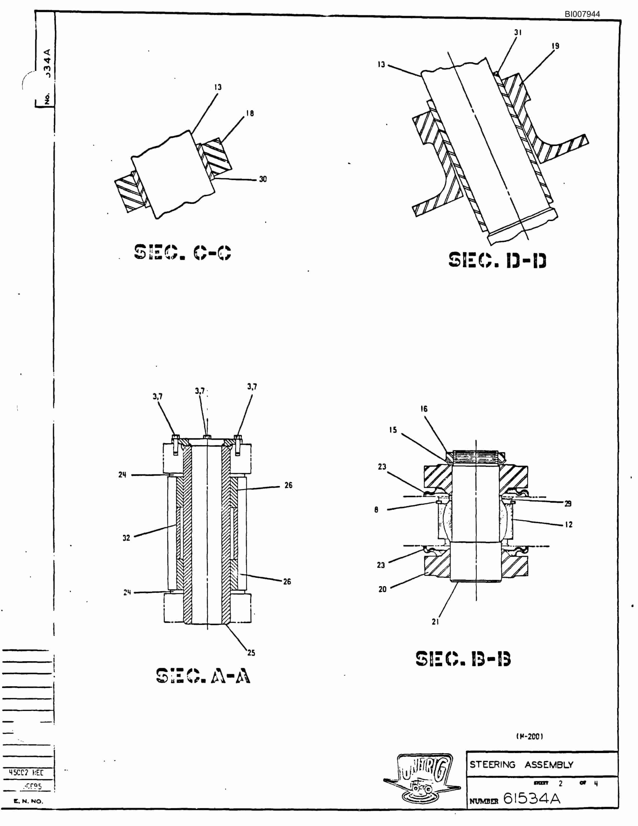 Bucyrus M-200 Assembly Parts Catalog BI007944-2