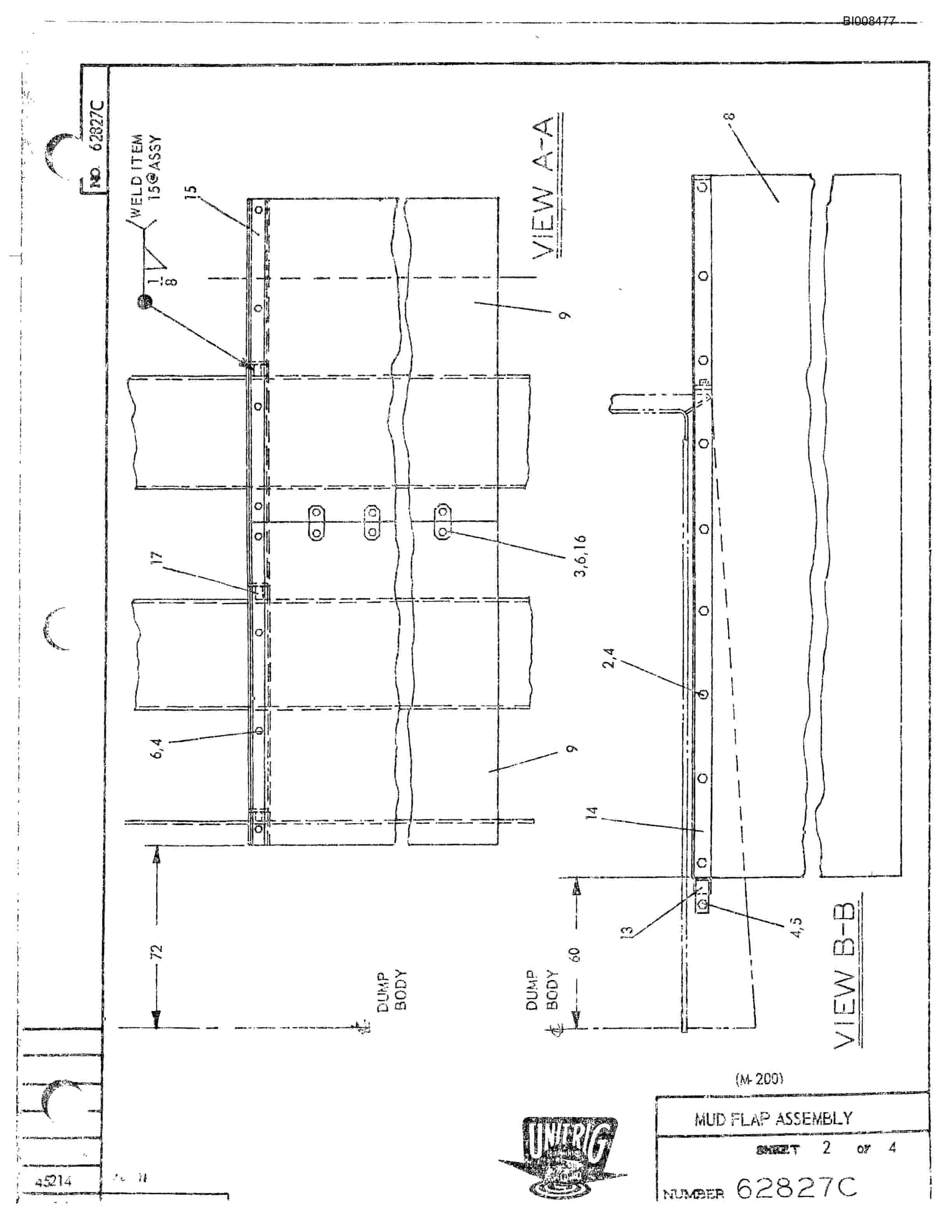 Bucyrus M-200 Assembly Parts Catalog BI008477-2