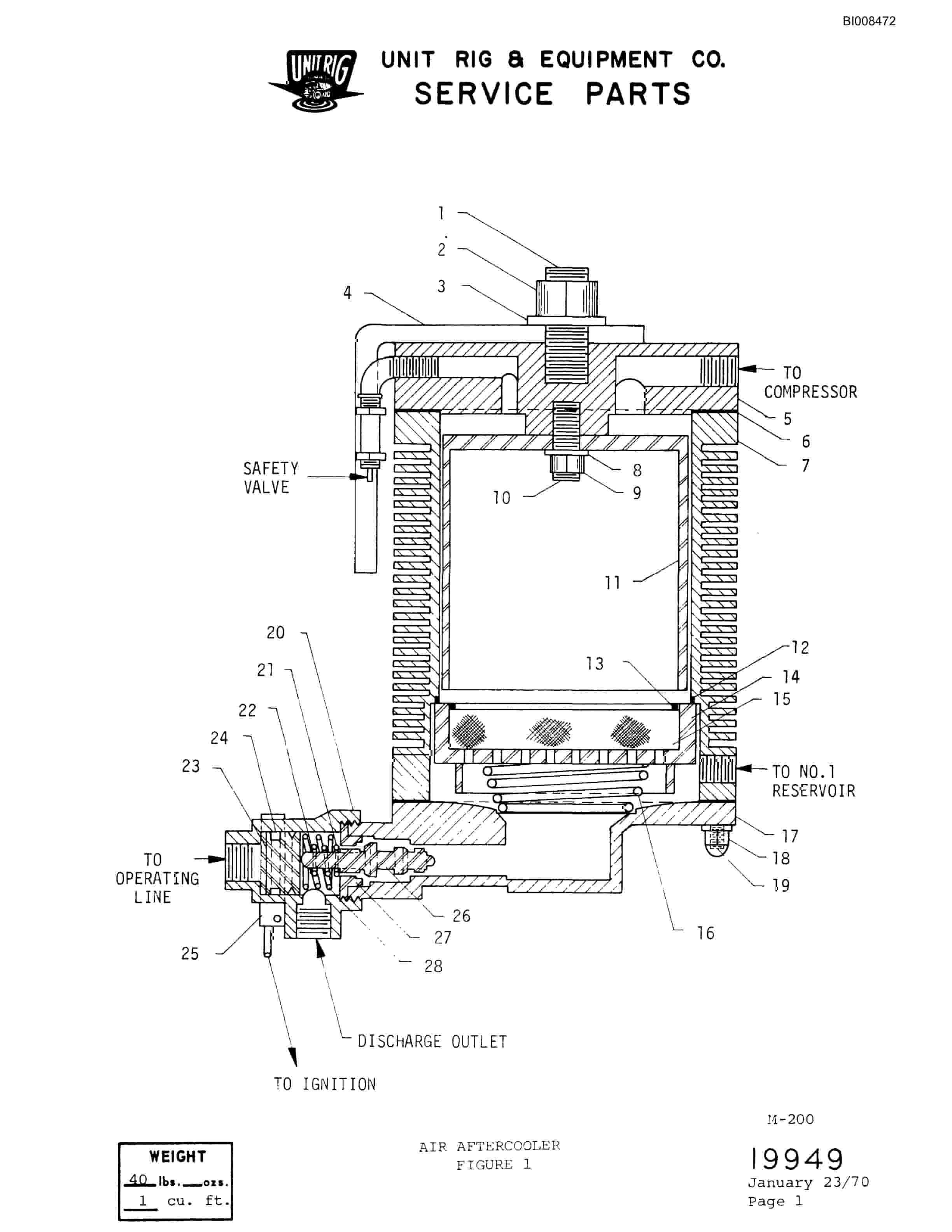 Bucyrus M-200 Illustrated Parts Catalog BI008472-4