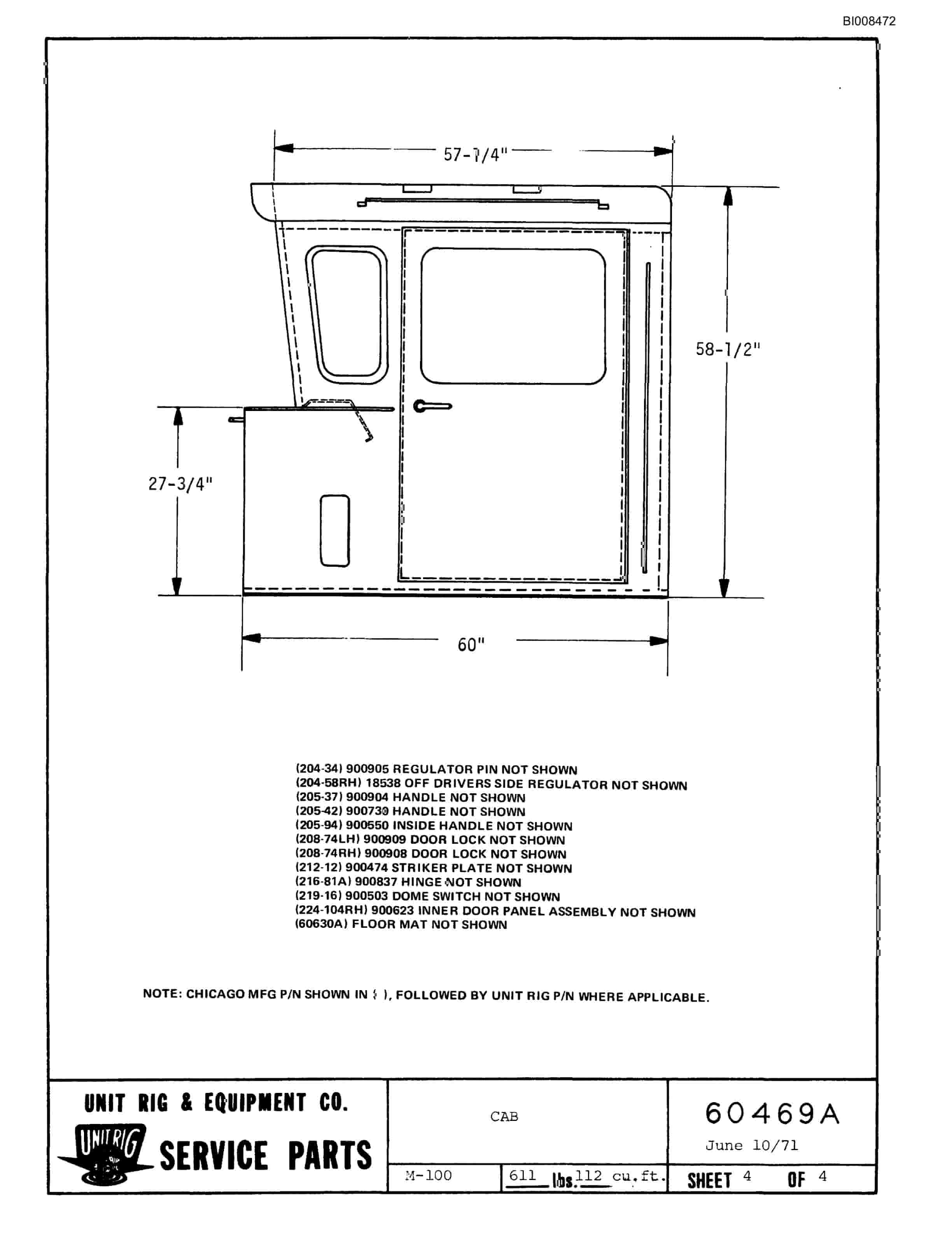 Bucyrus M-200 Illustrated Parts Catalog BI008472-5