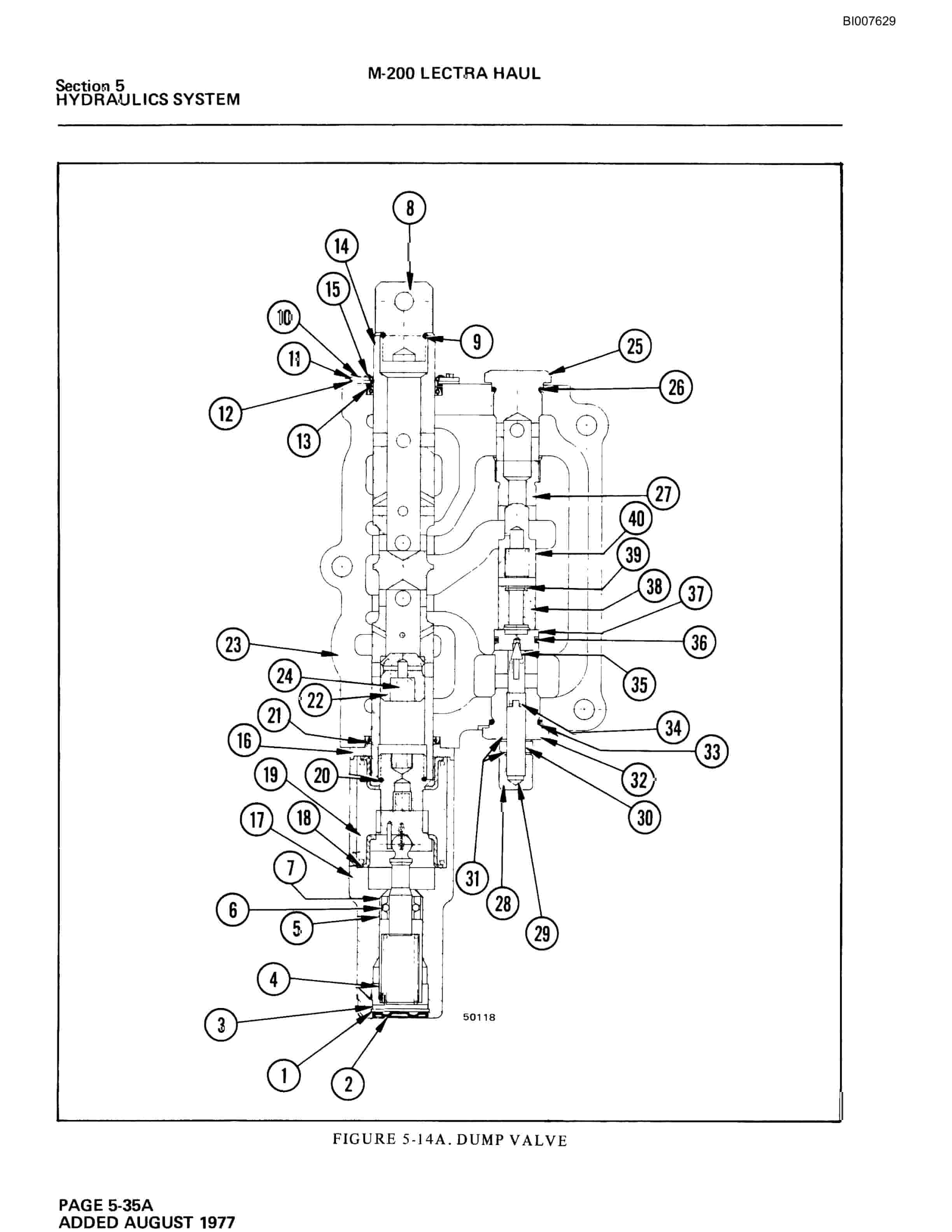 Bucyrus M-200 Lectra Haul Parts Catalog BI007629-3