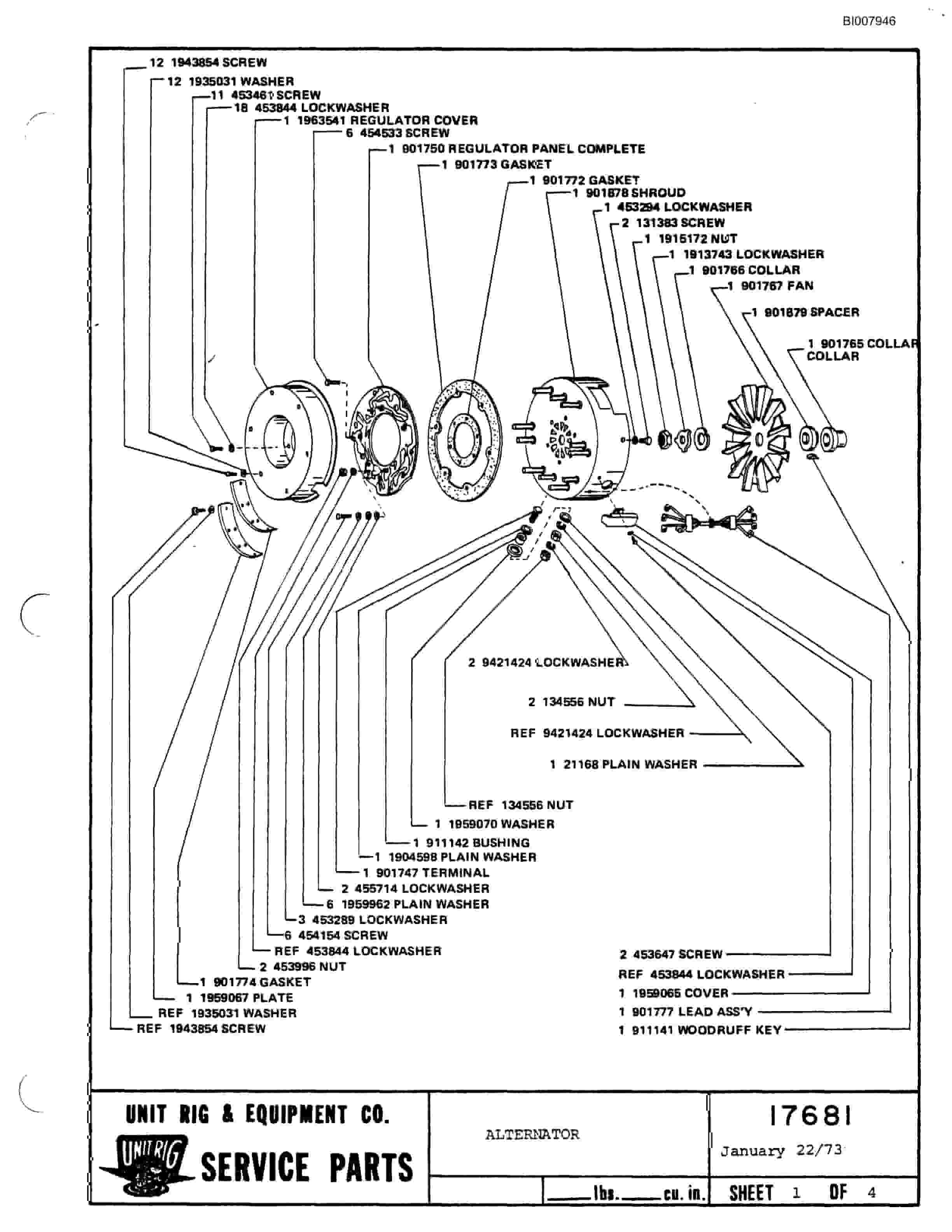 Bucyrus M-200 Parts Catalog BI007946-4