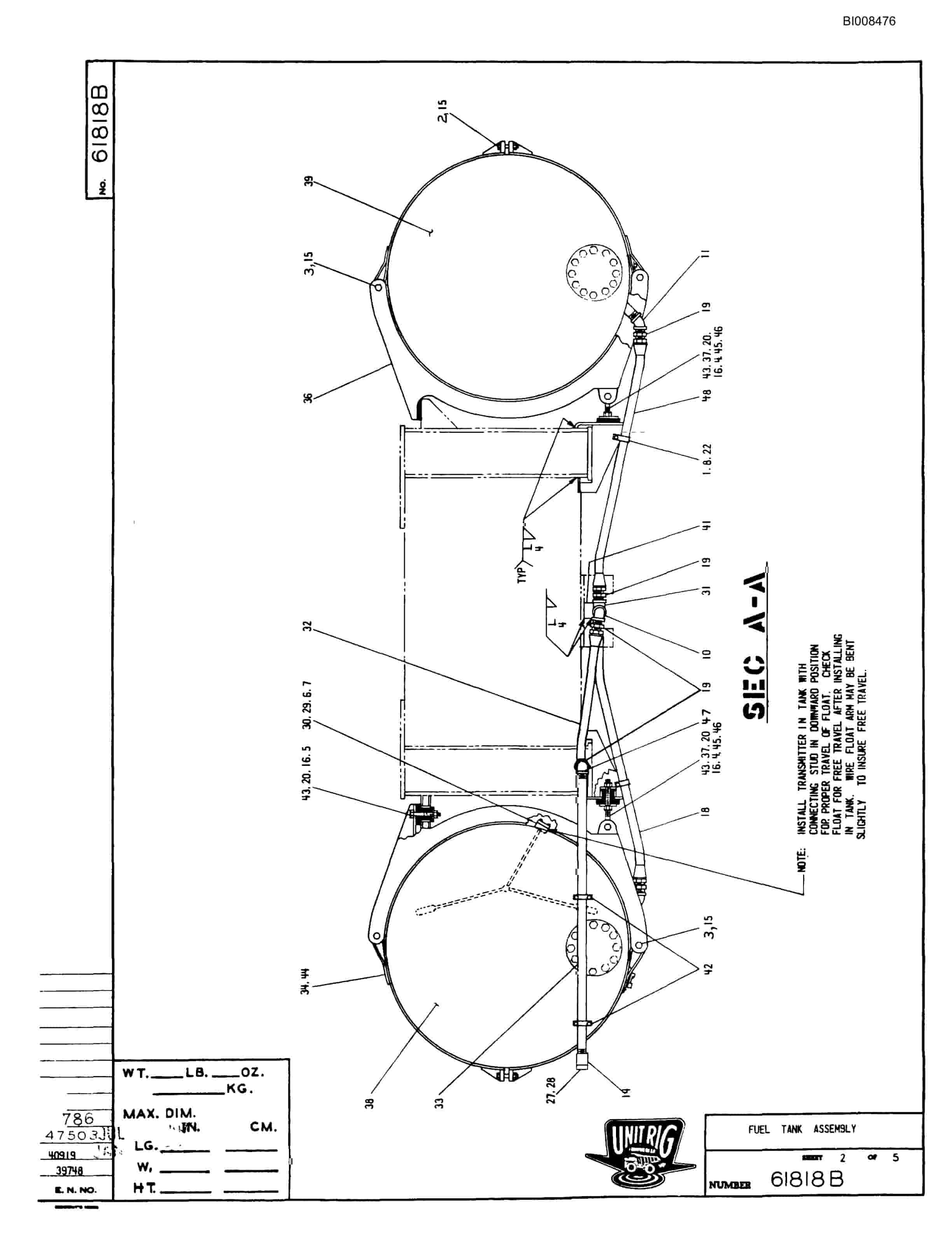 Bucyrus M-200 Parts Catalog BI008476-2
