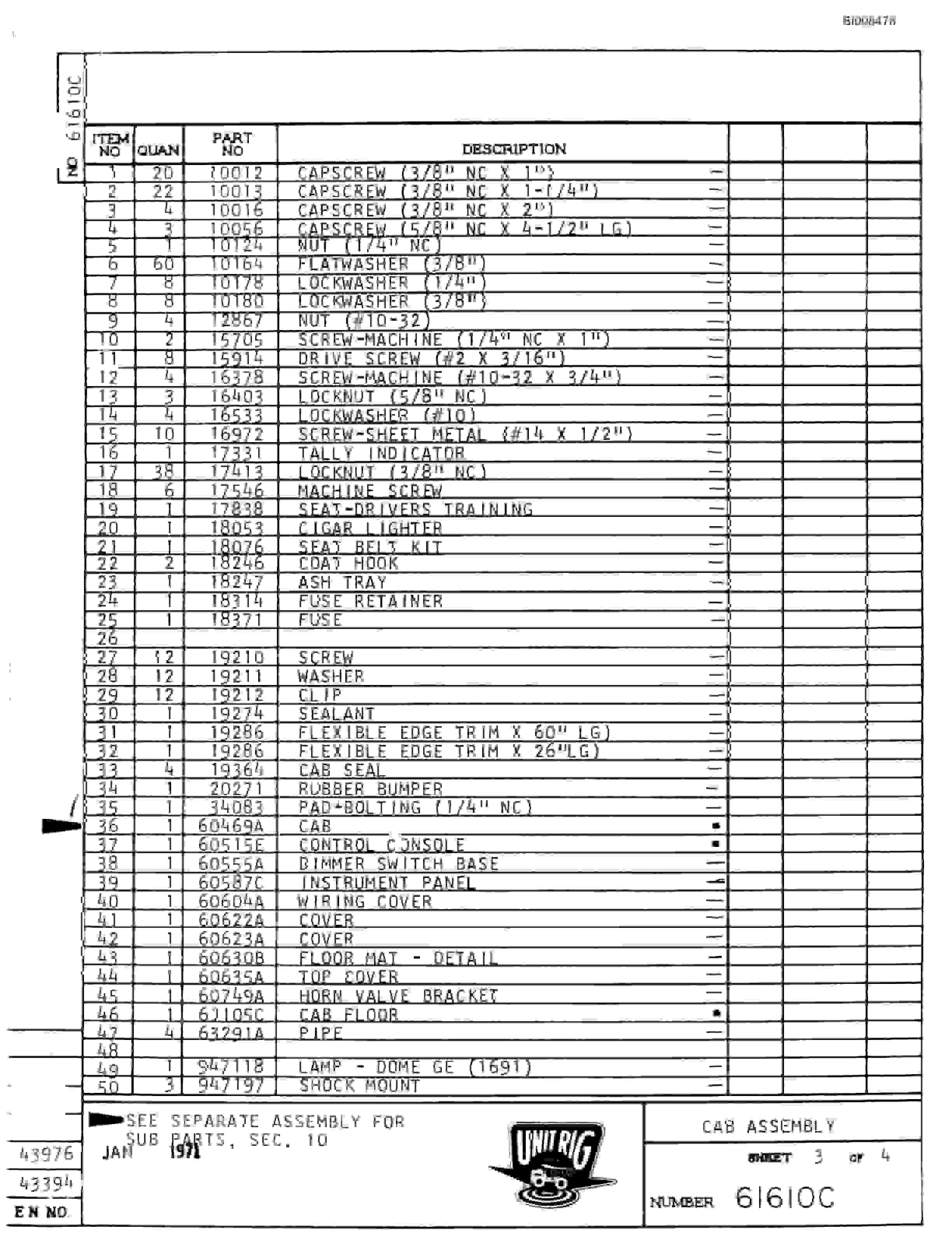 Bucyrus M-200 Parts Catalog BI008478-3
