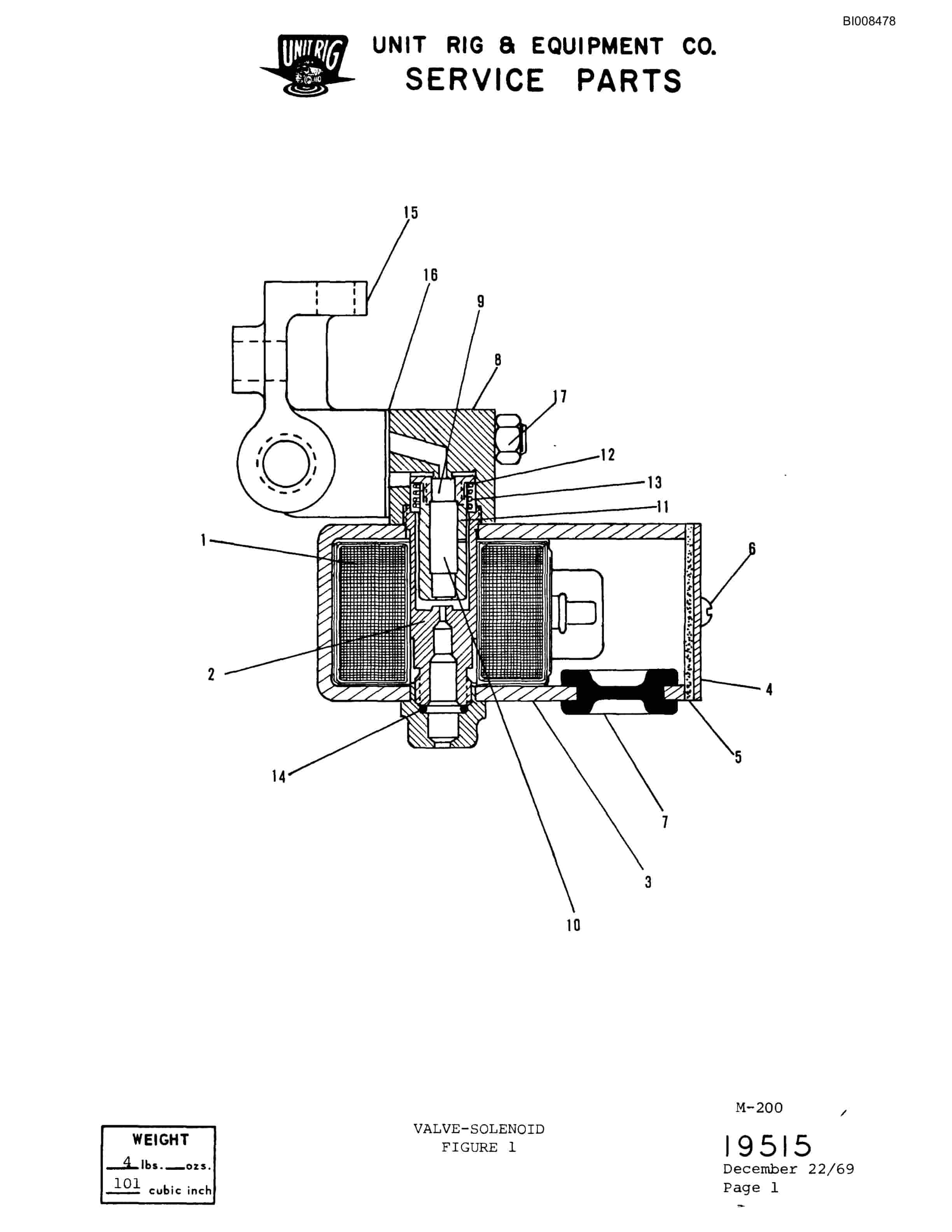 Bucyrus M-200 Parts Catalog BI008478-5
