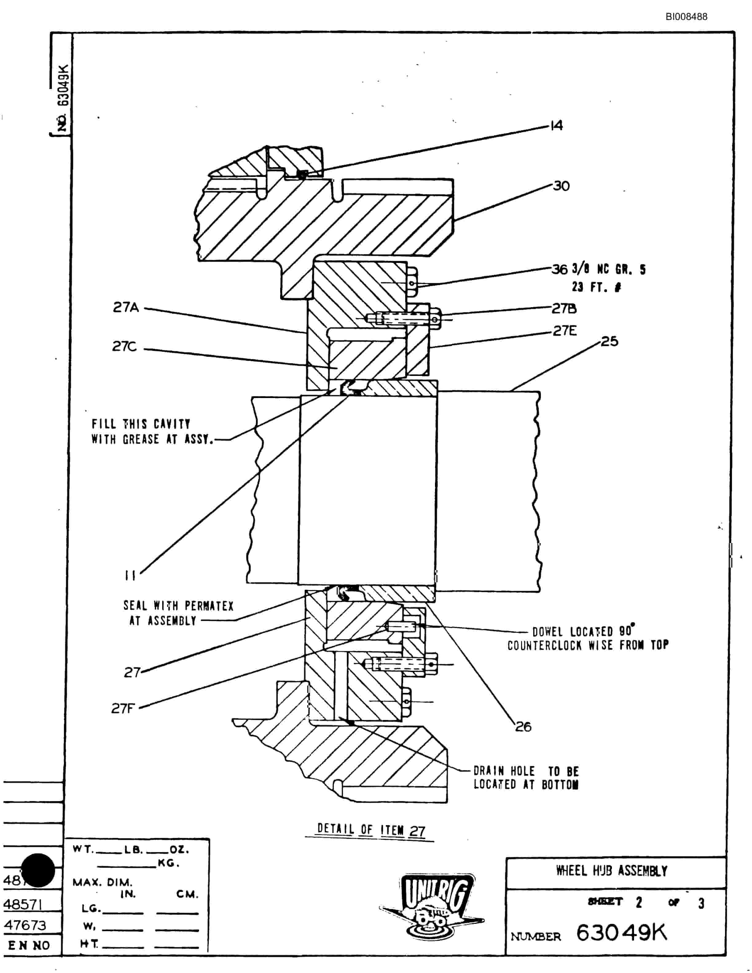 Bucyrus M-200 Parts Catalog BI008488-5