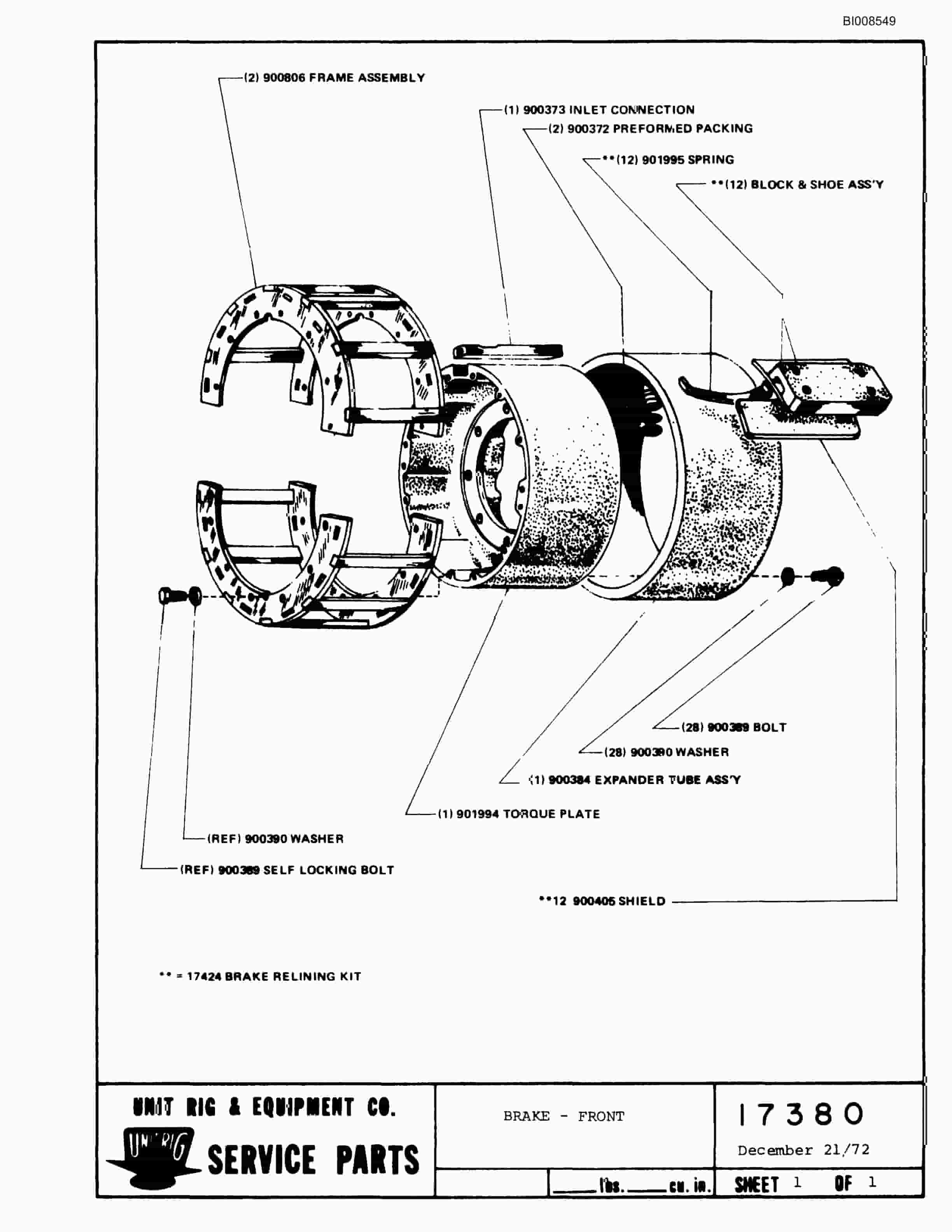 Bucyrus M-36 Parts Catalog BI008549-3