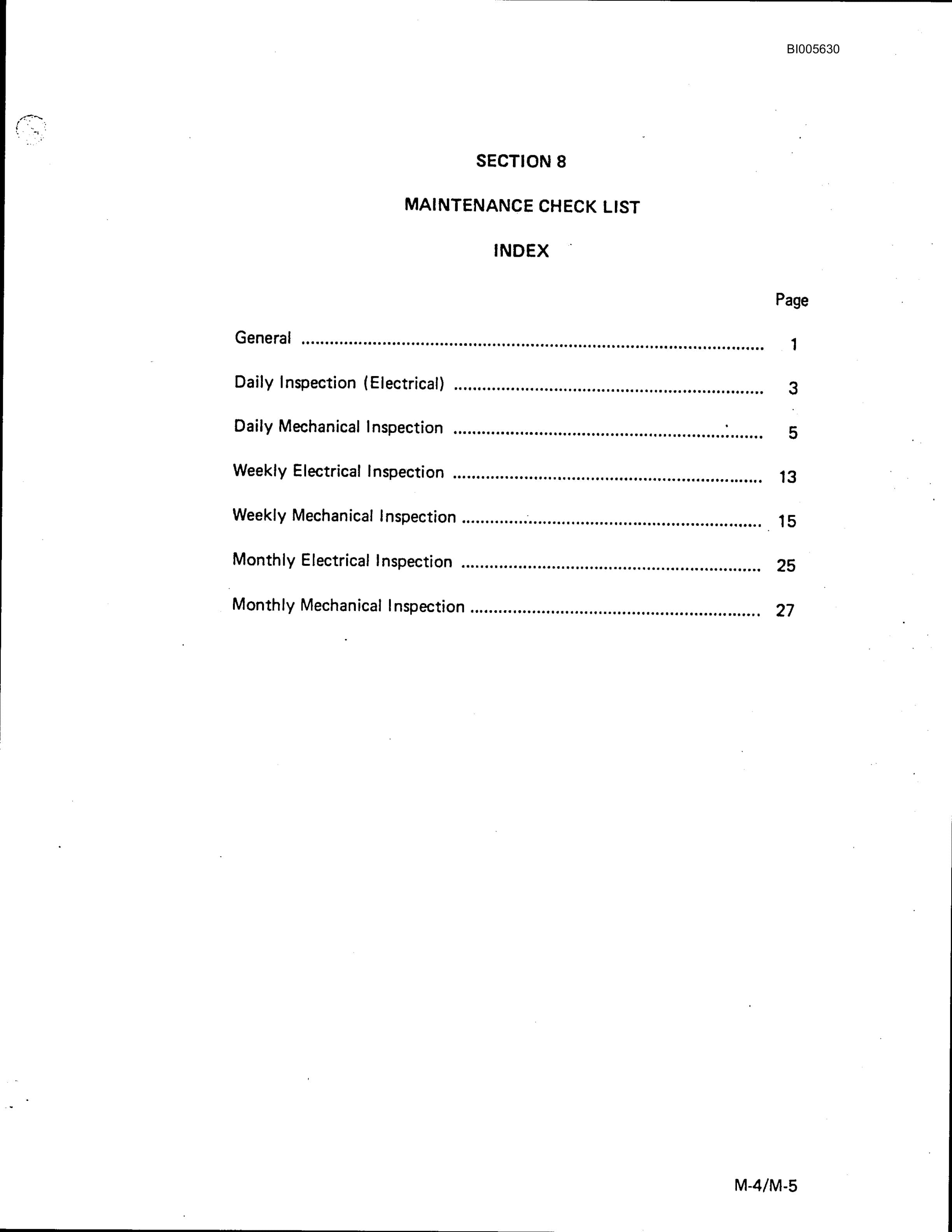 Bucyrus M-4, M-5 Blast Hole Drill Technical Manual BI005630-5