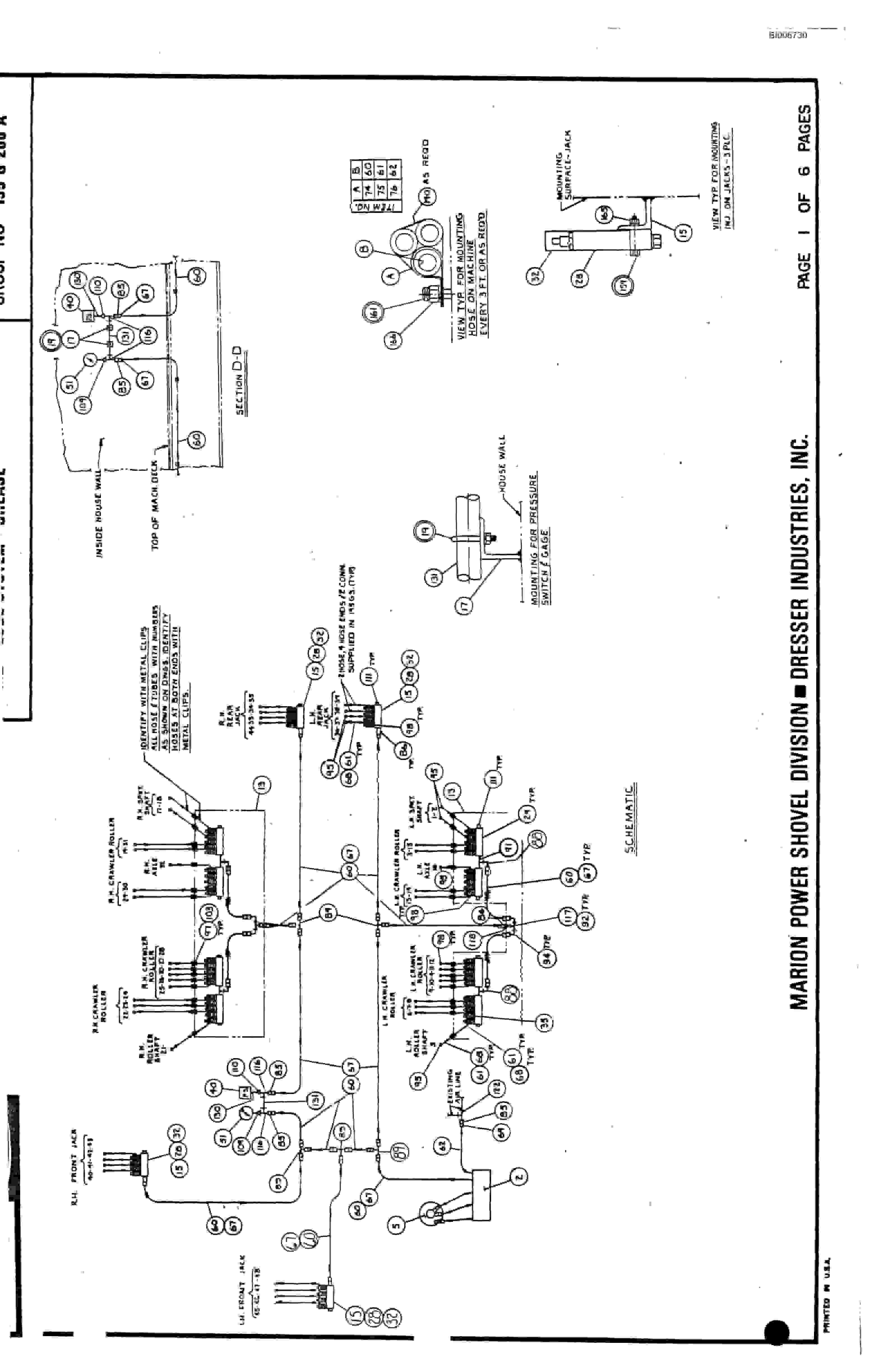 Bucyrus M-5 Drill Parts Catalog BI006730-3