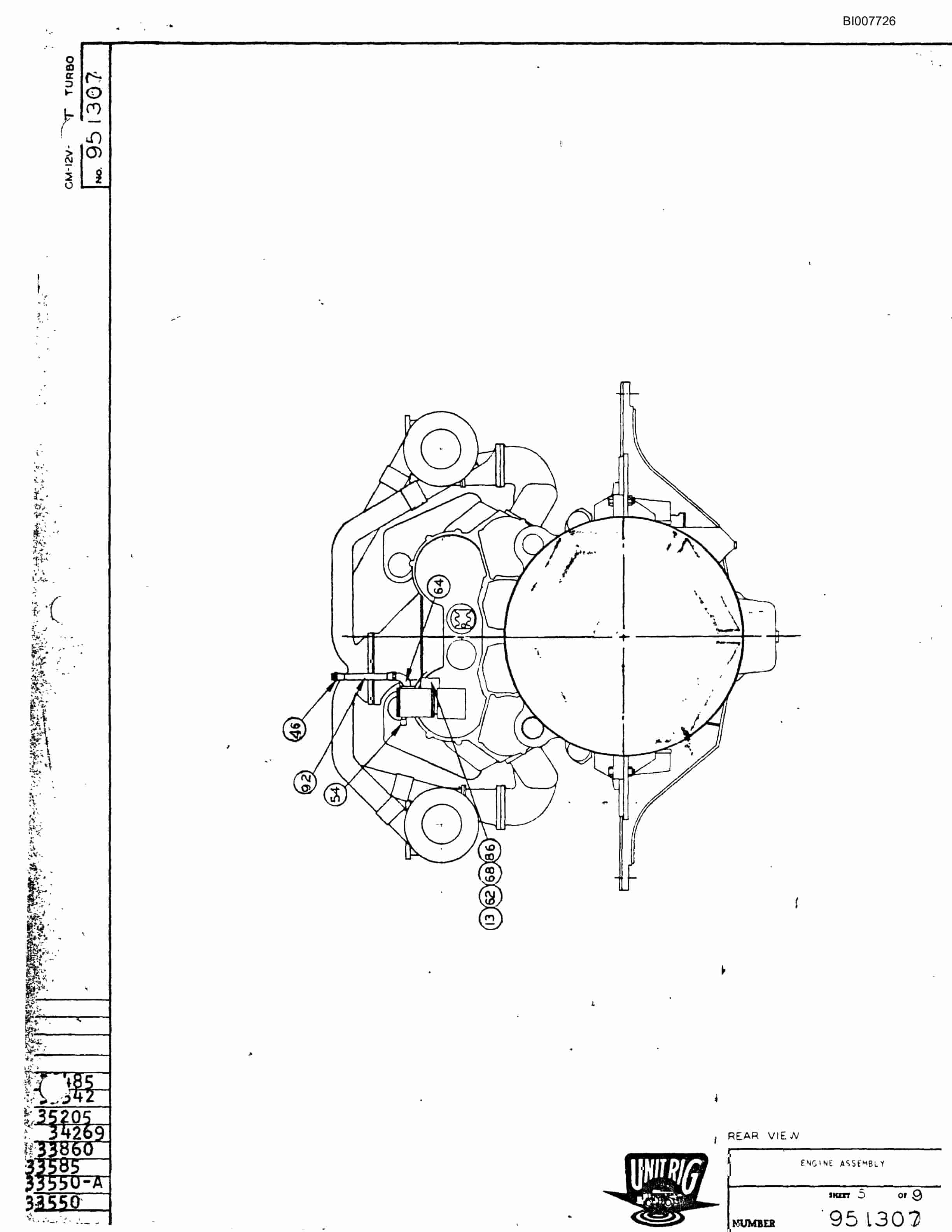 Bucyrus M-85 Assembly Parts Catalog BI007726-3