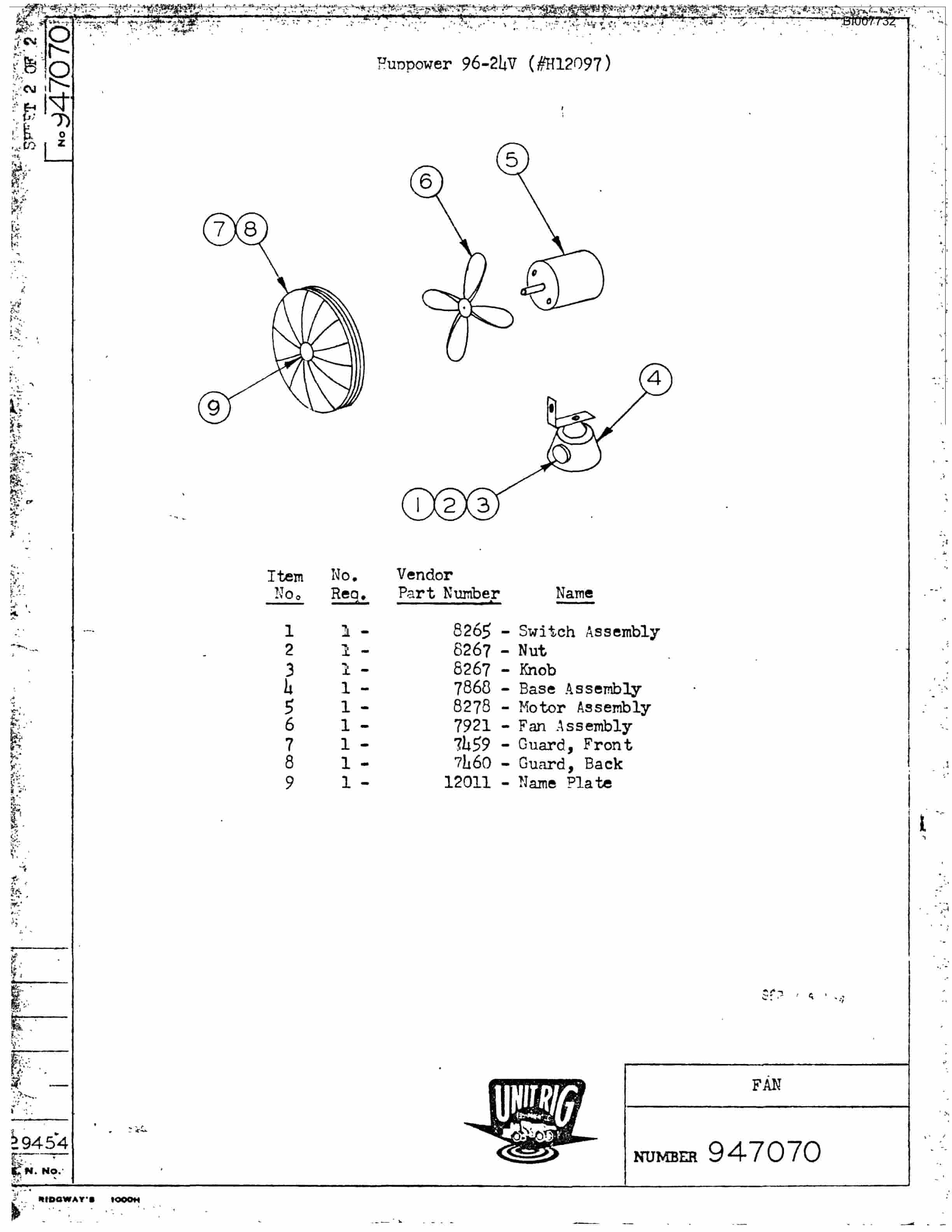 Bucyrus M-85 Assembly Parts Catalog BI007732-2