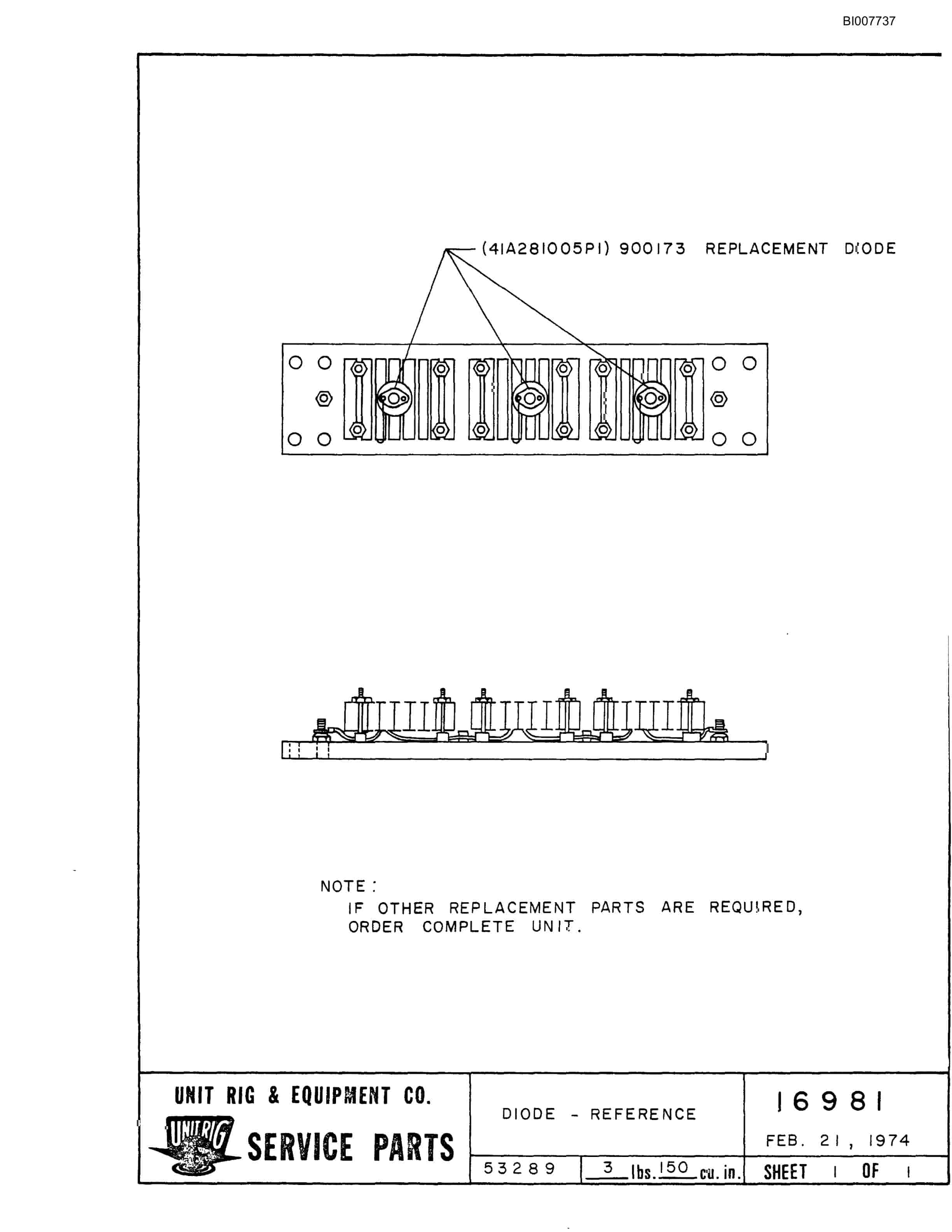 Bucyrus M-85 Assembly Parts Catalog BI007737-3