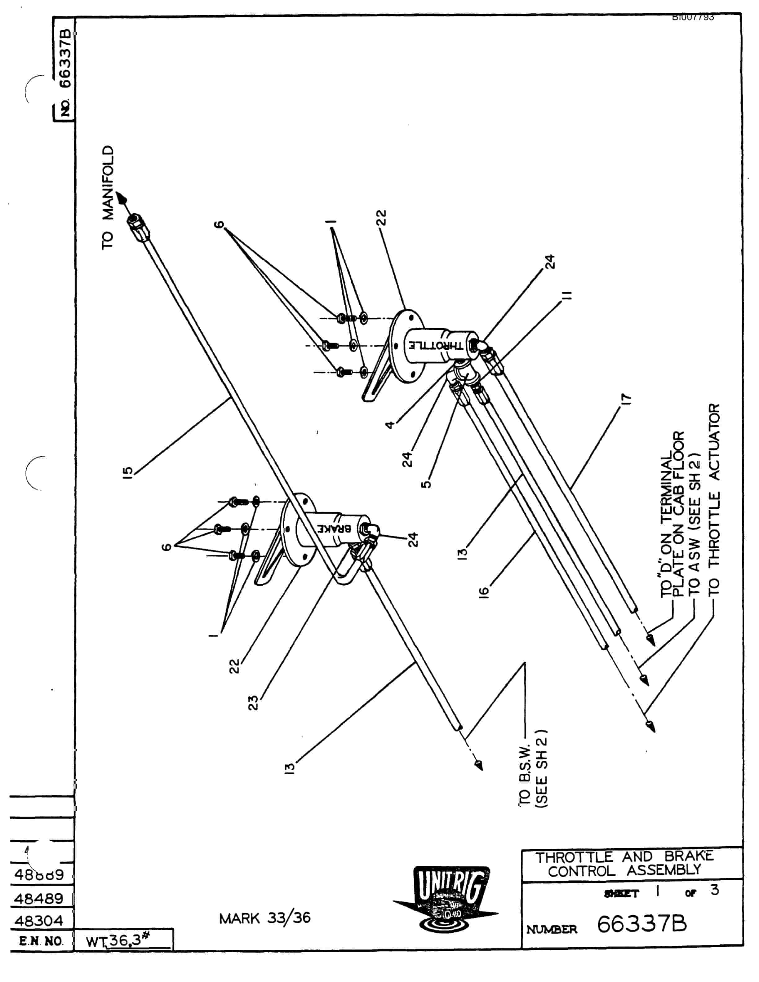 Bucyrus M-85 Assembly Parts Catalog BI007793-5