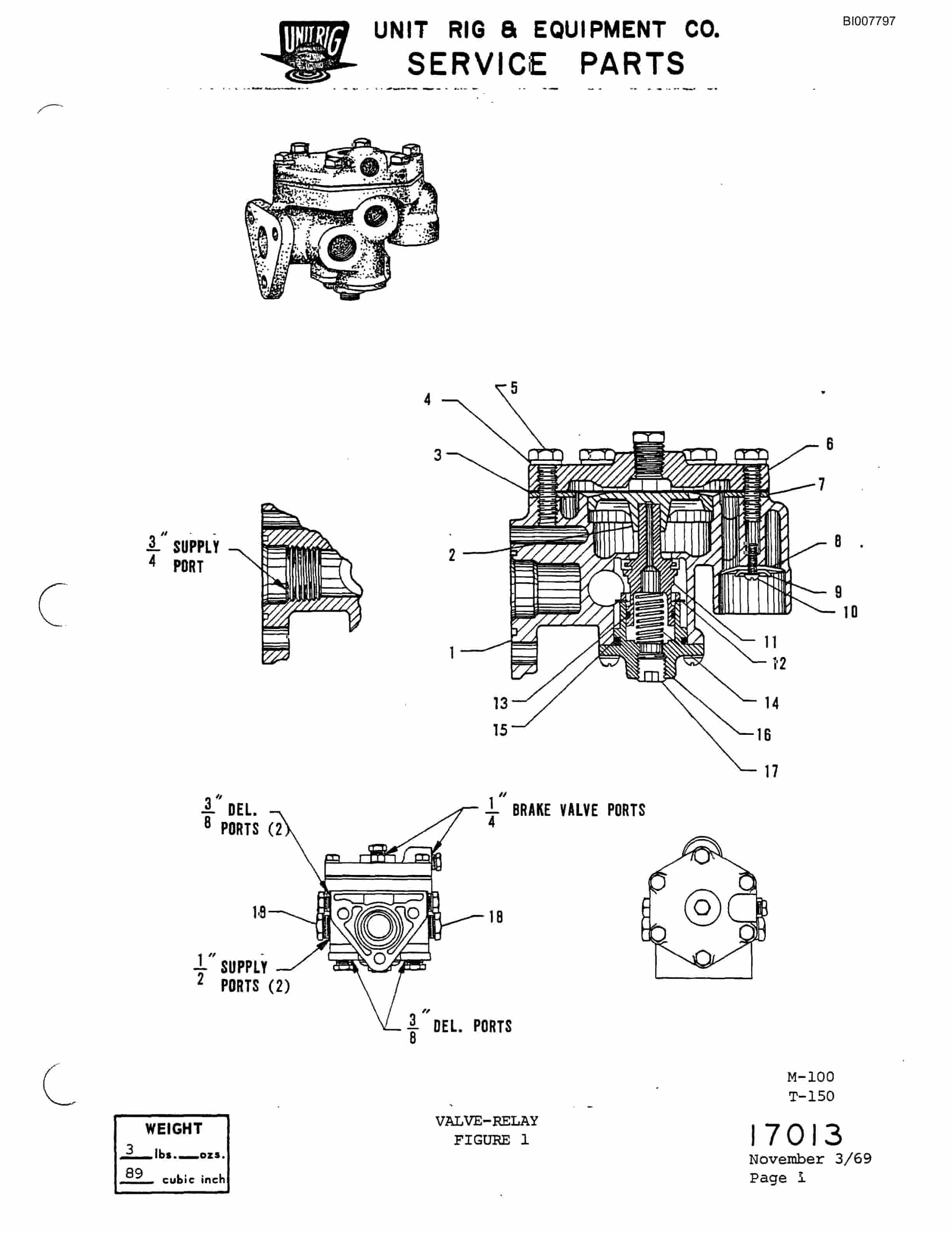 Bucyrus M-85 Assembly Parts Catalog BI007797-3