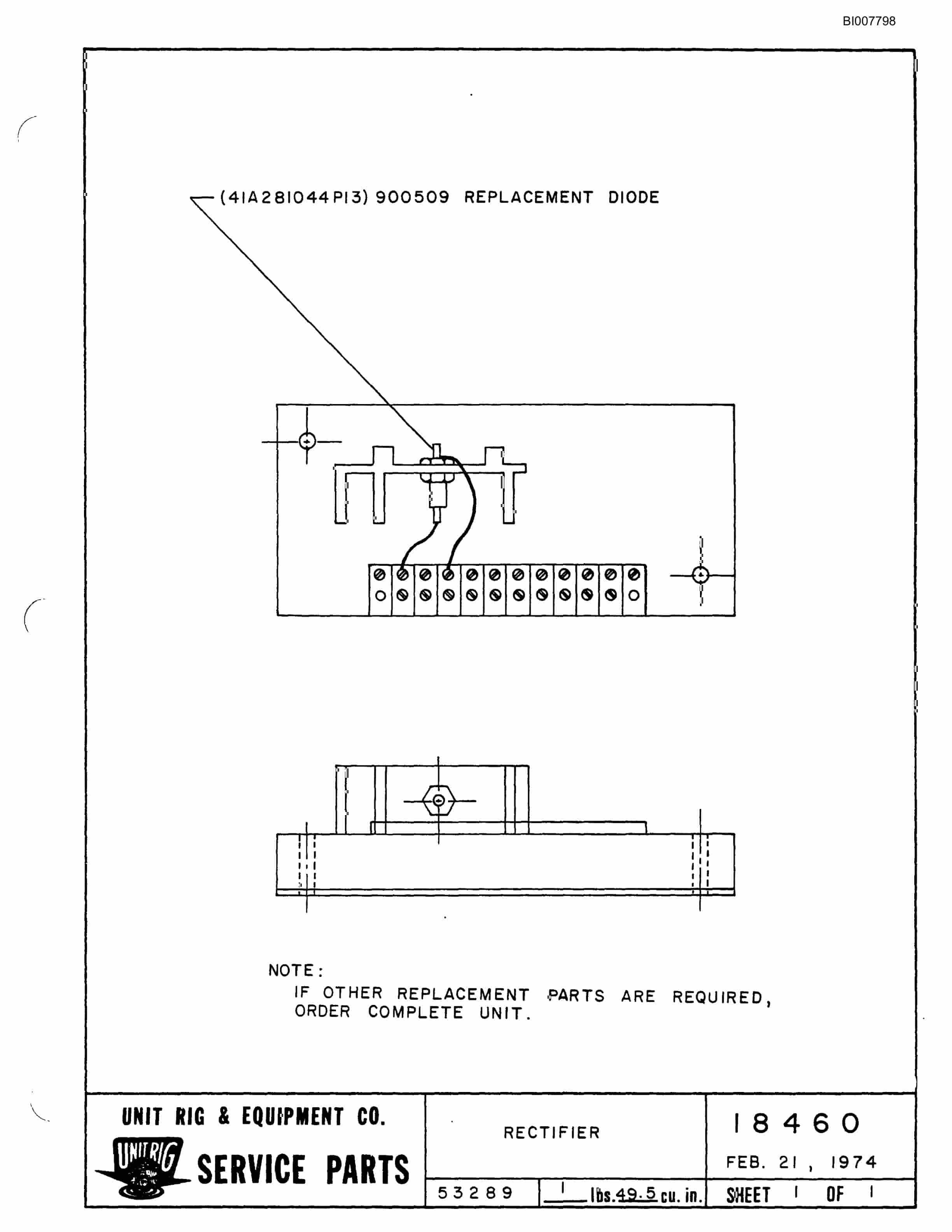 Bucyrus M-85 Assembly Parts Catalog BI007798-4