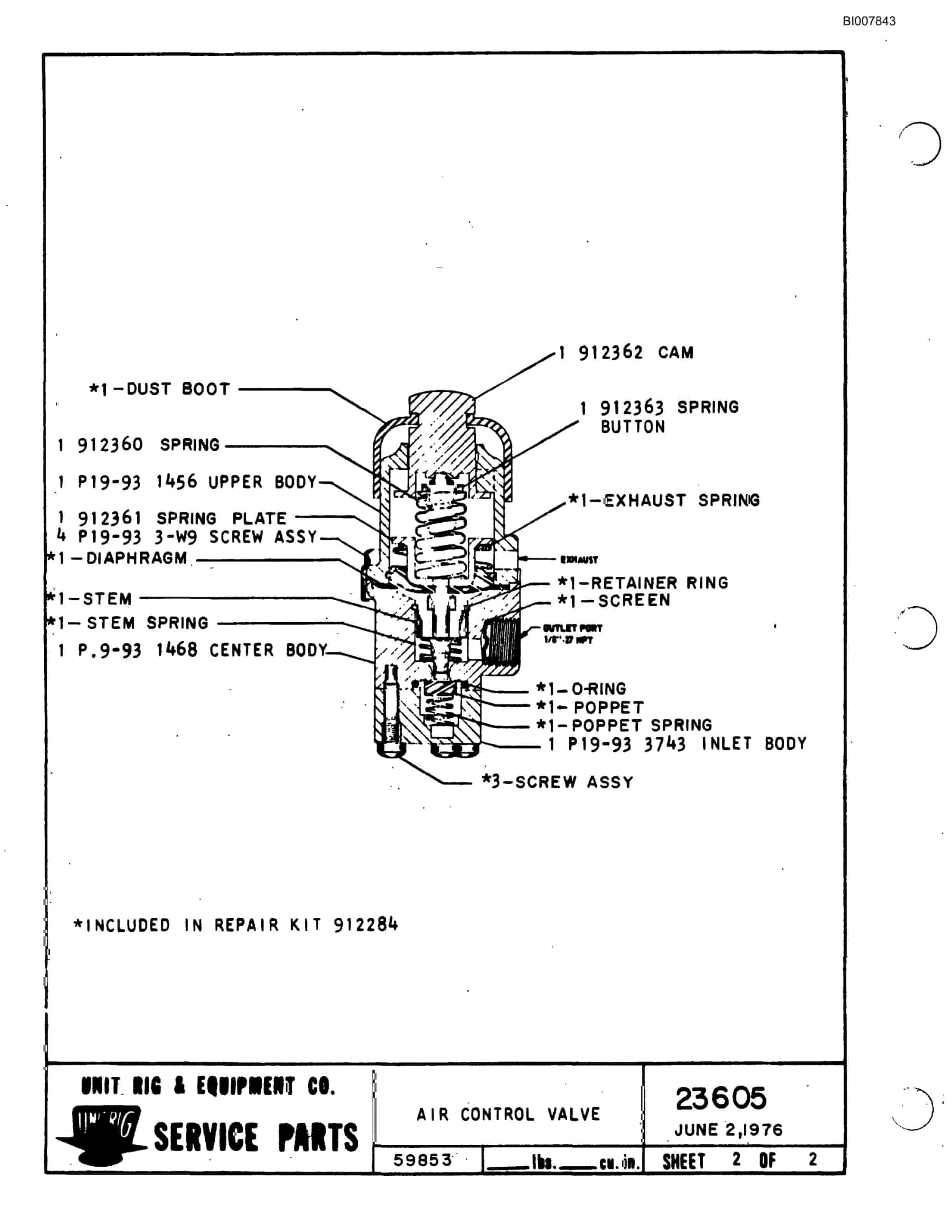 Bucyrus M-85 Assembly Parts Catalog BI007843-4
