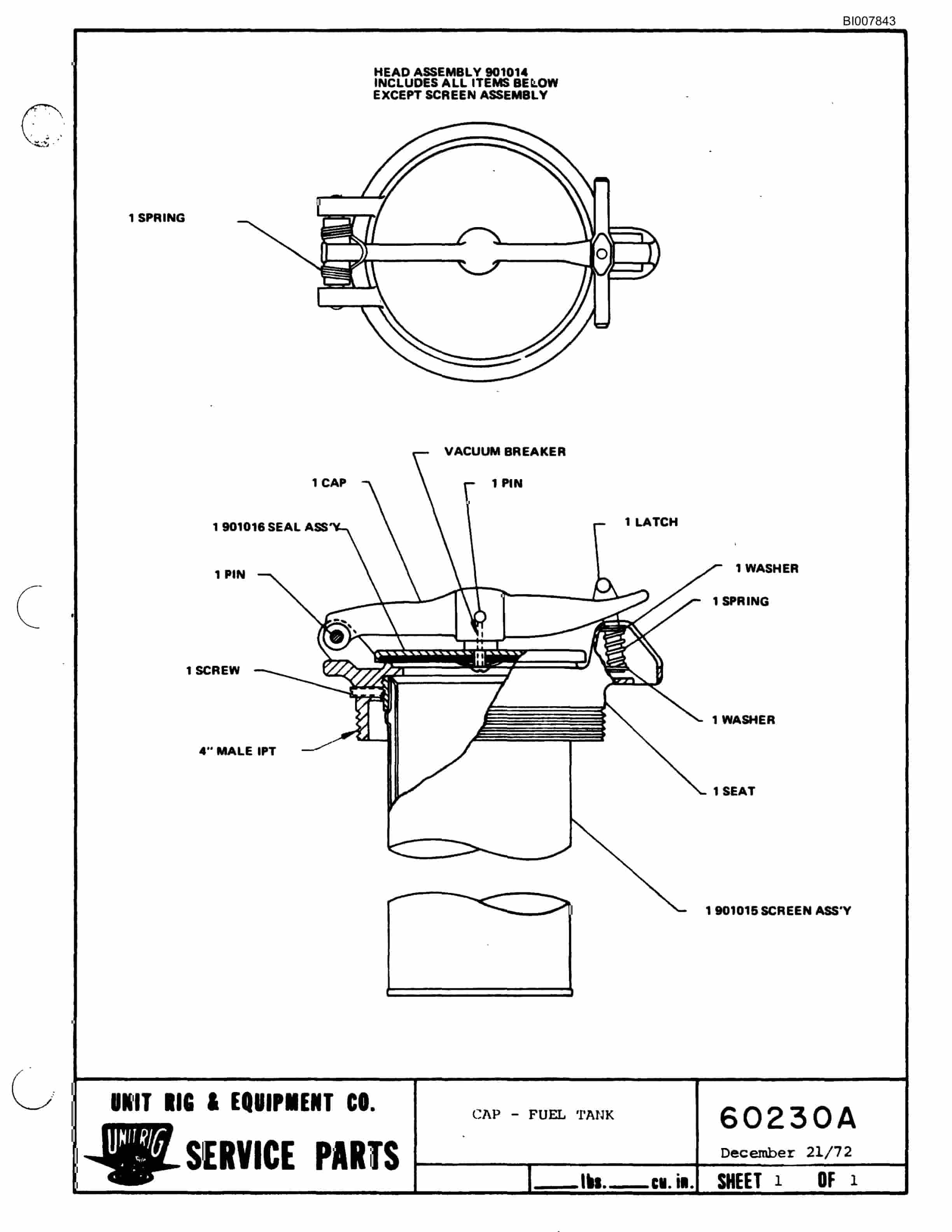 Bucyrus M-85 Assembly Parts Catalog BI007843-5