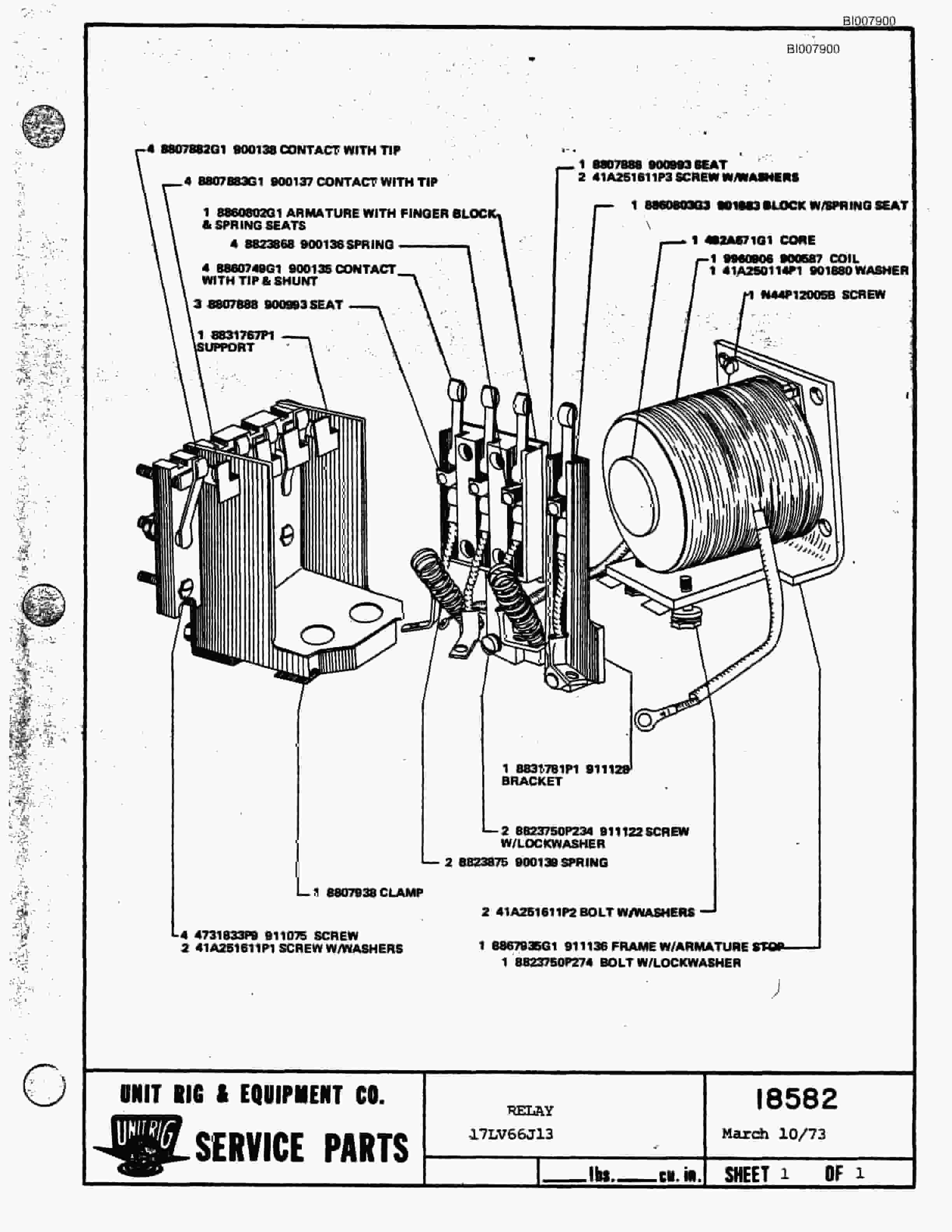 Bucyrus M-85 Assembly Parts Catalog BI007900-4