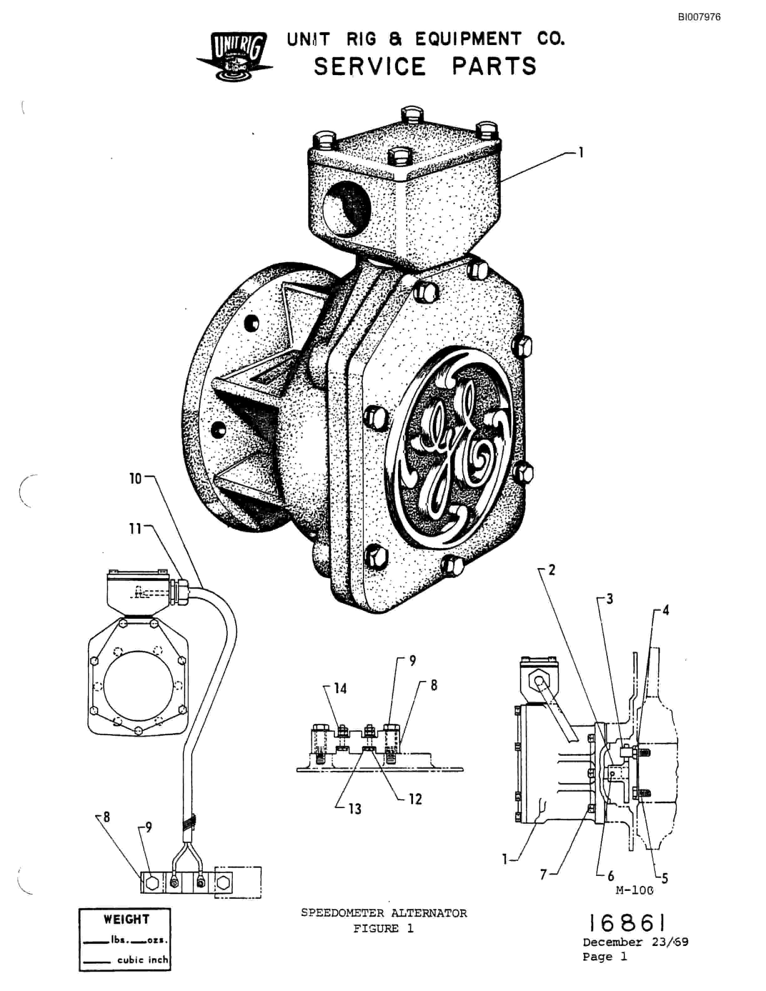 Bucyrus M-85 Assembly Parts Catalog BI007976-3