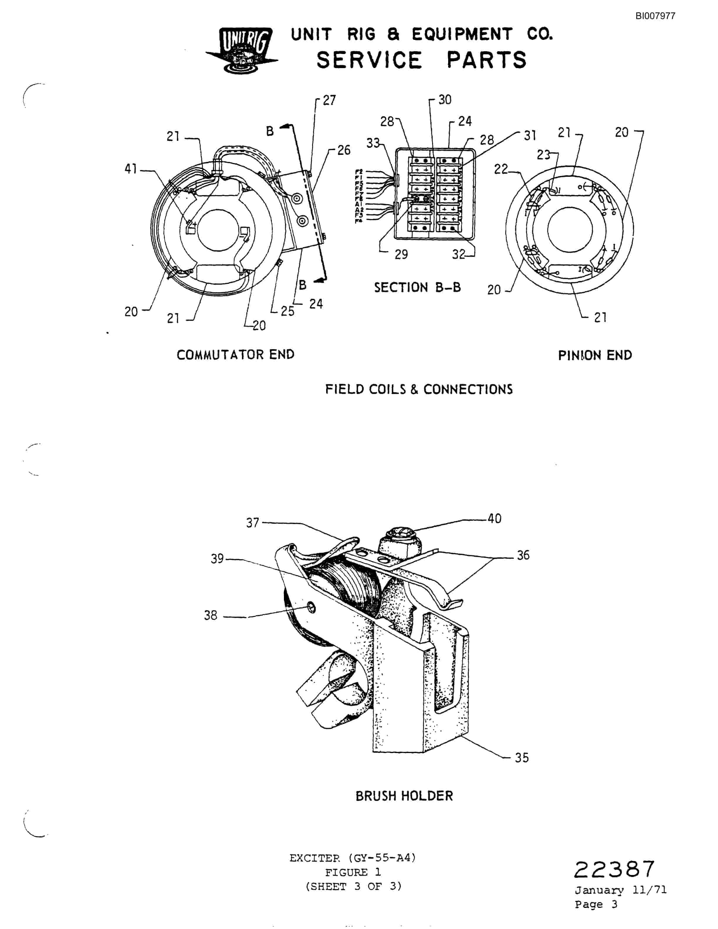 Bucyrus M-85 Assembly Parts Catalog BI007977-5