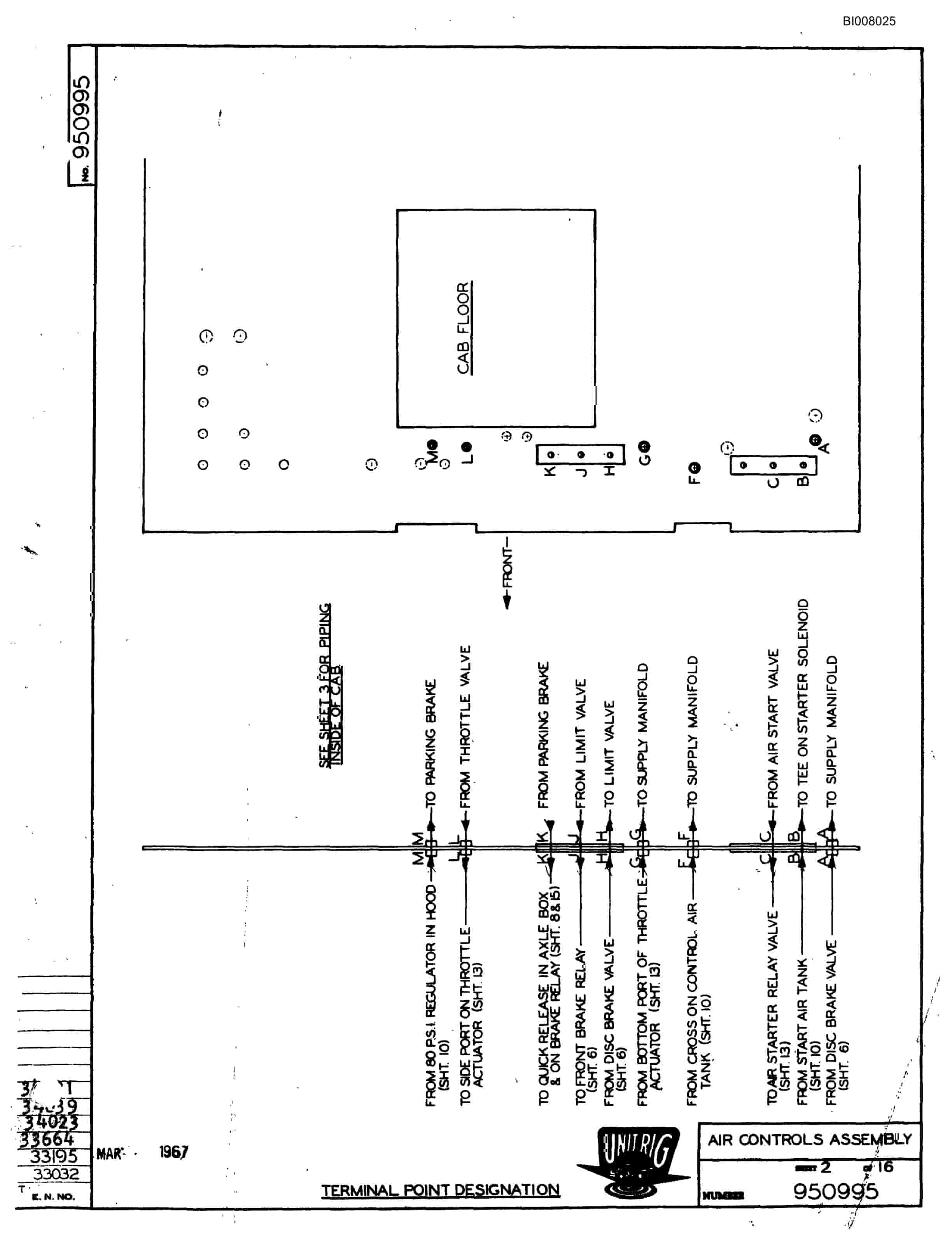 Bucyrus M-85 Assembly Parts Catalog BI008025-3