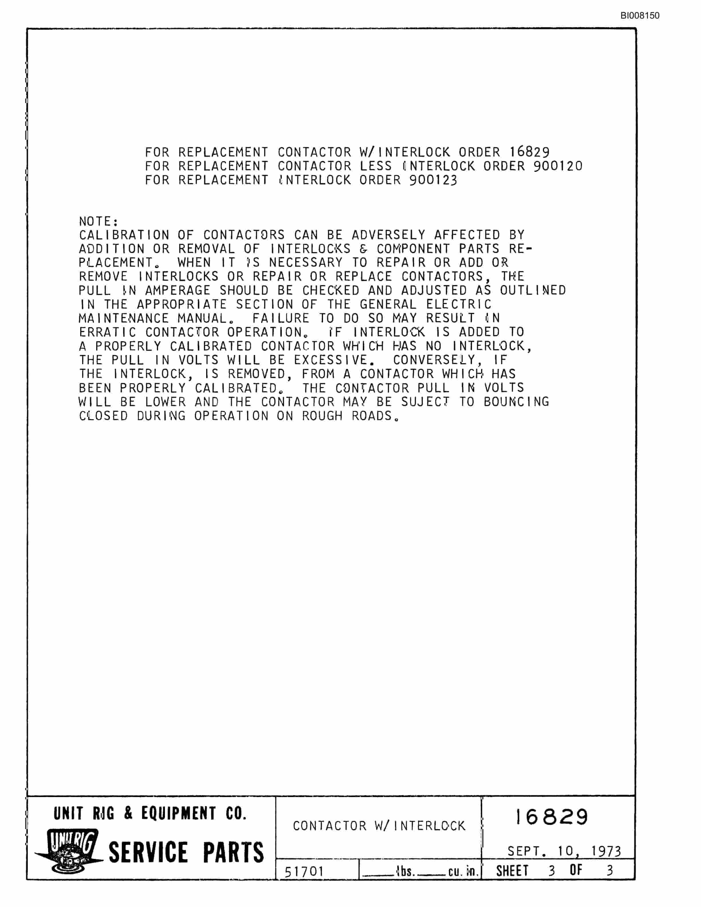 Bucyrus M-85 Assembly Parts Catalog BI008150-4