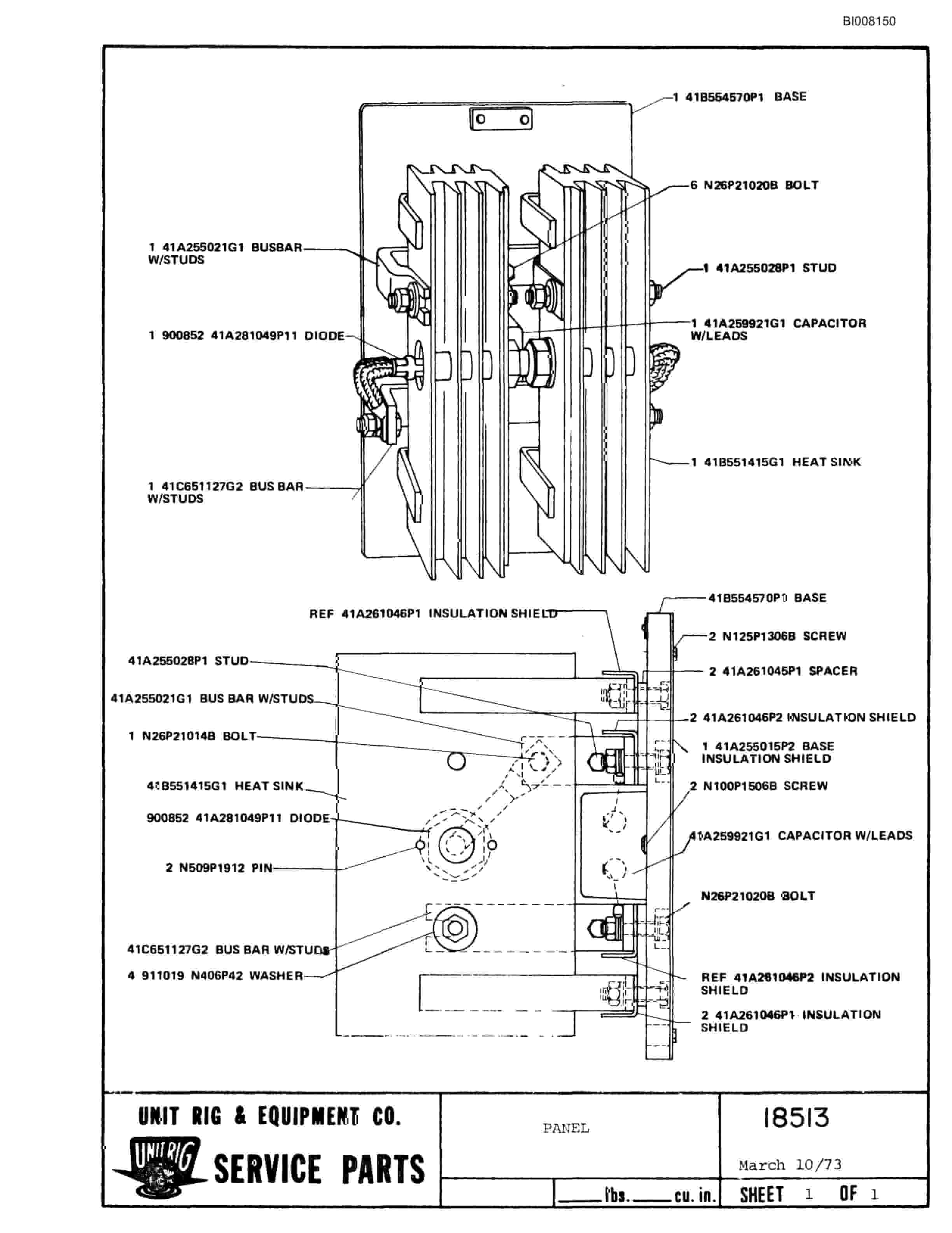 Bucyrus M-85 Assembly Parts Catalog BI008150-5