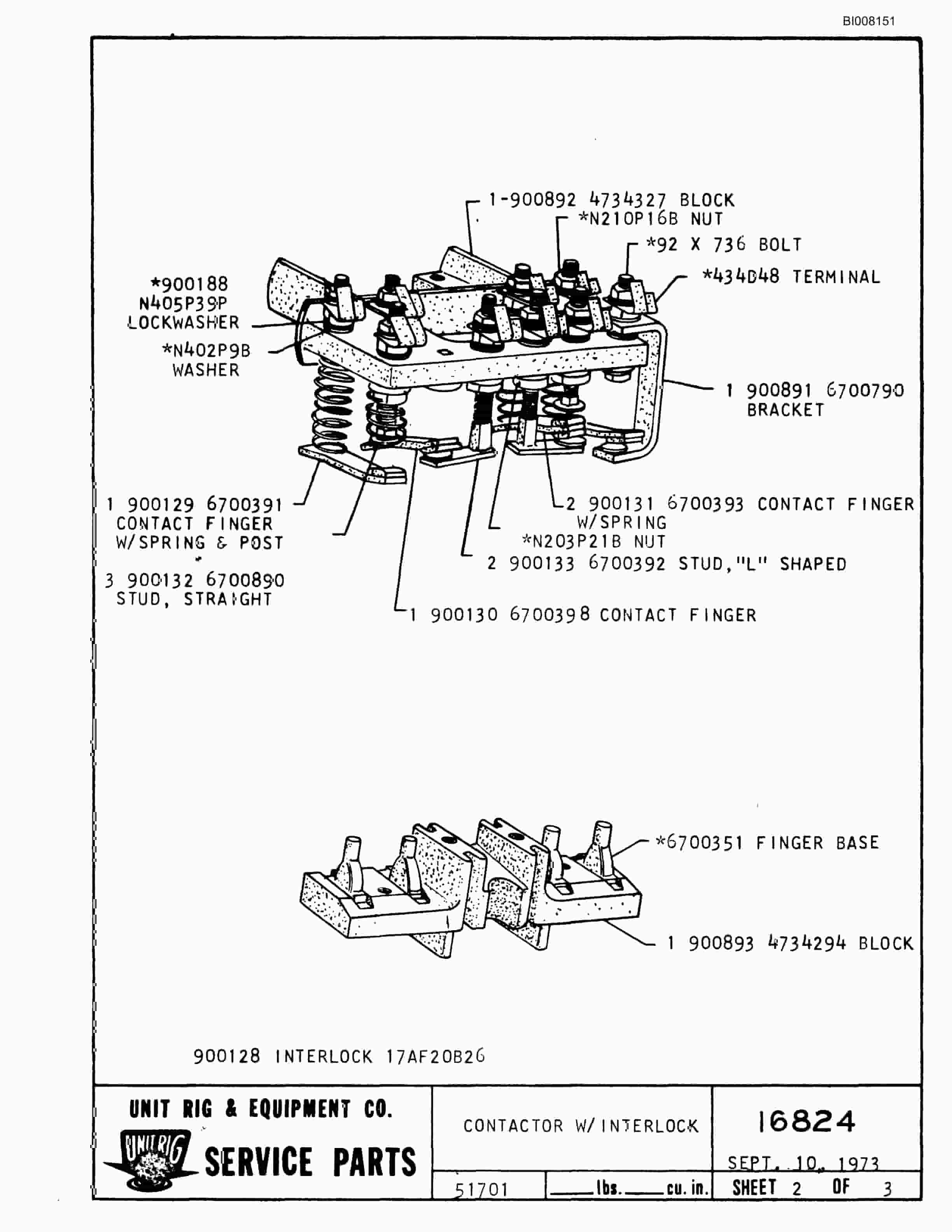 Bucyrus M-85 Assembly Parts Catalog BI008151-4